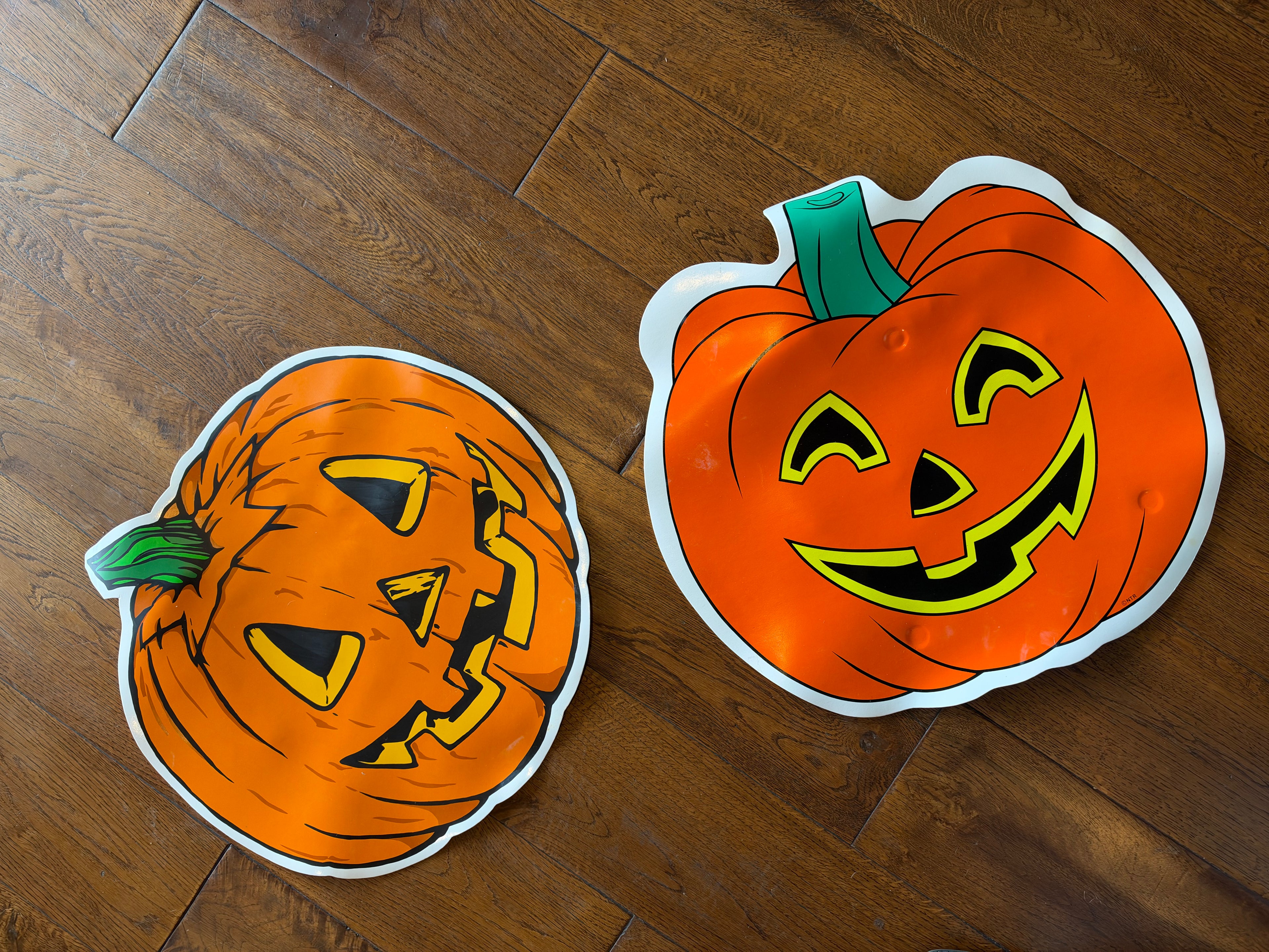 Vintage Jack-o-Lantern Plastic Placemats
