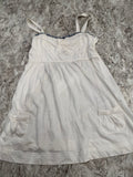Y2K White and Navy Tank Blouse