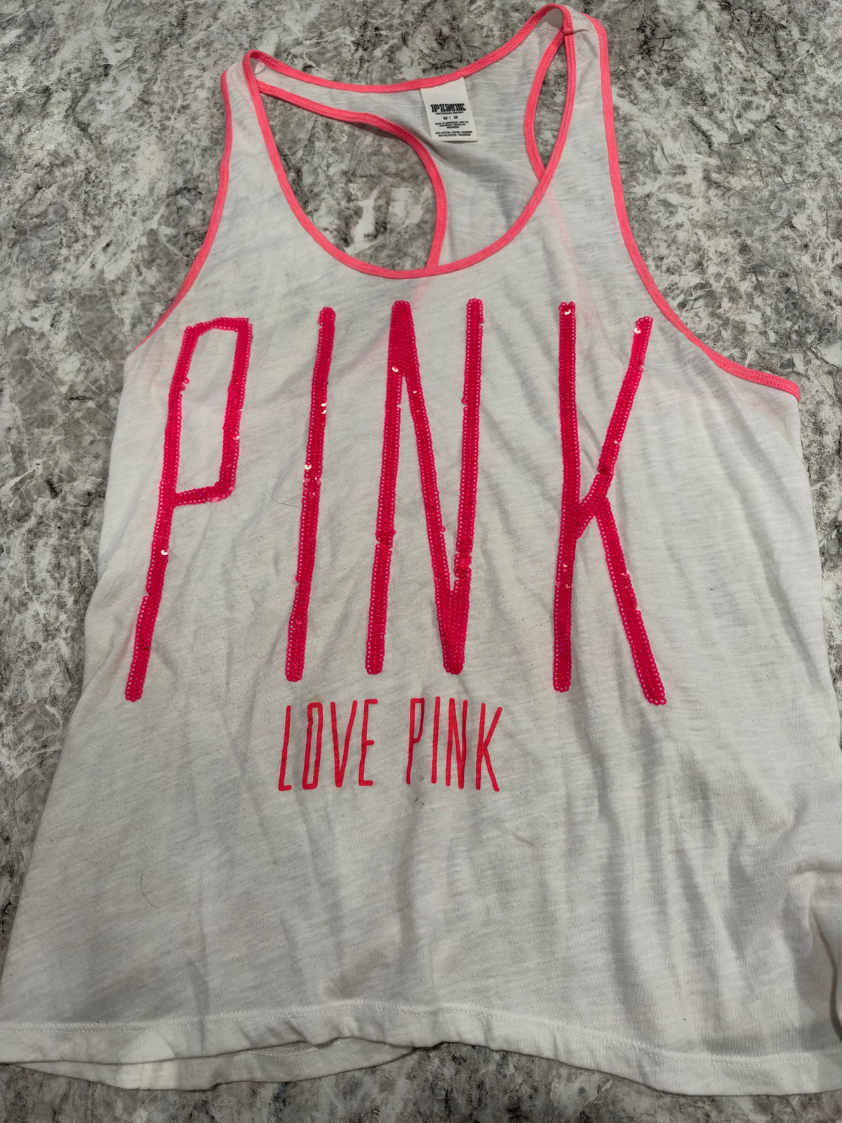 Y2K PINK Sequin Tank