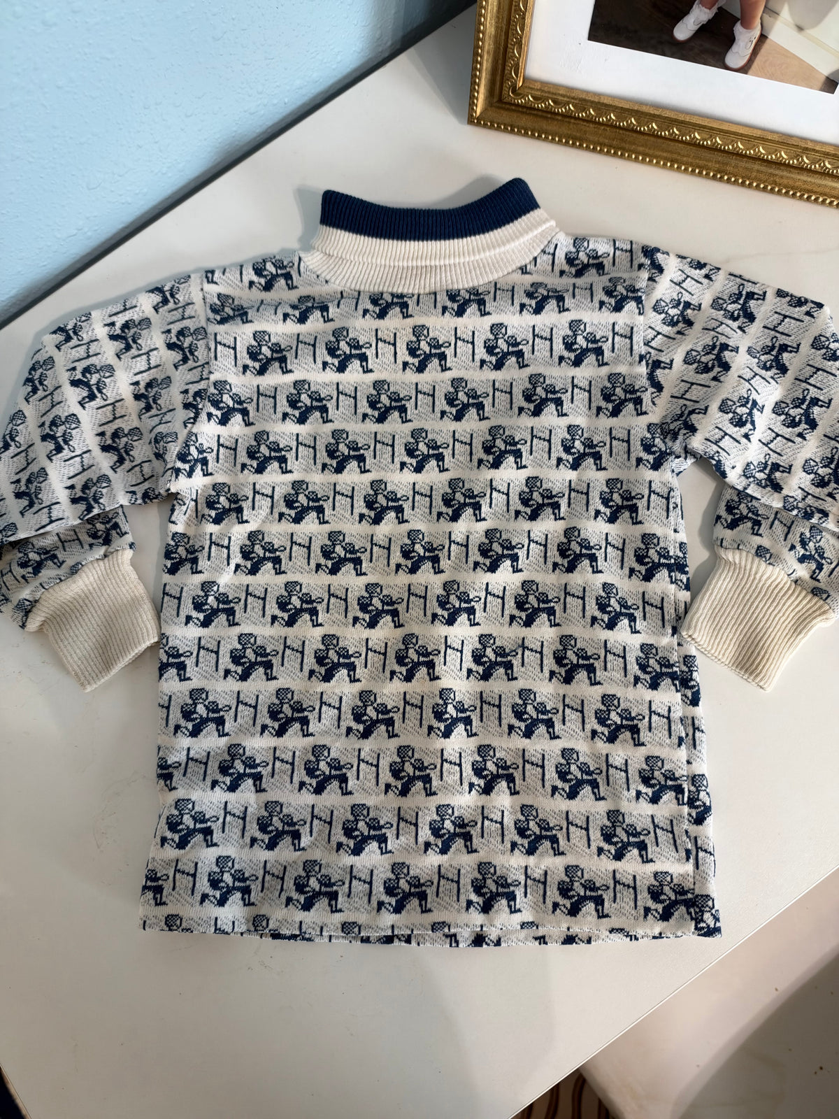 Vintage Football Turtleneck