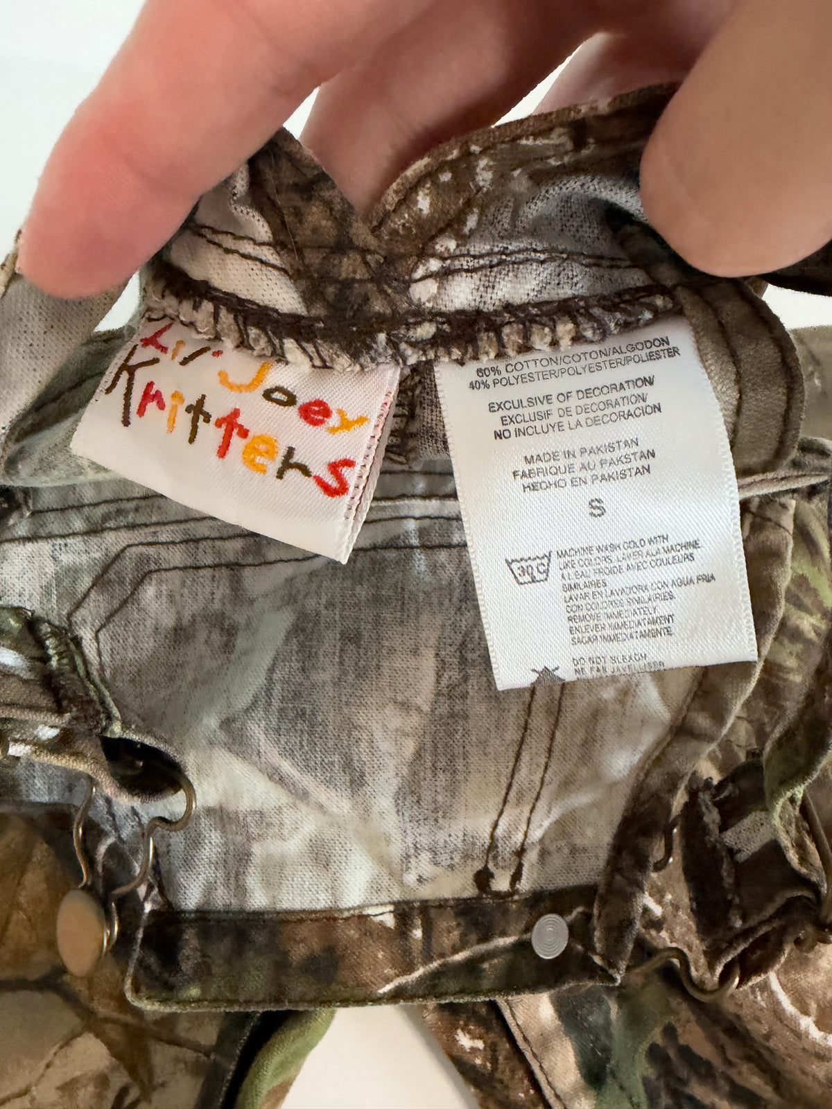 Vintage "My First Tree Stand" Camo Overalls