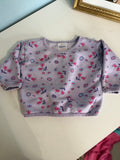 Vintage Purple and Pink Patterned Crewneck