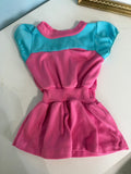 1980's Pink and Aqua Dress