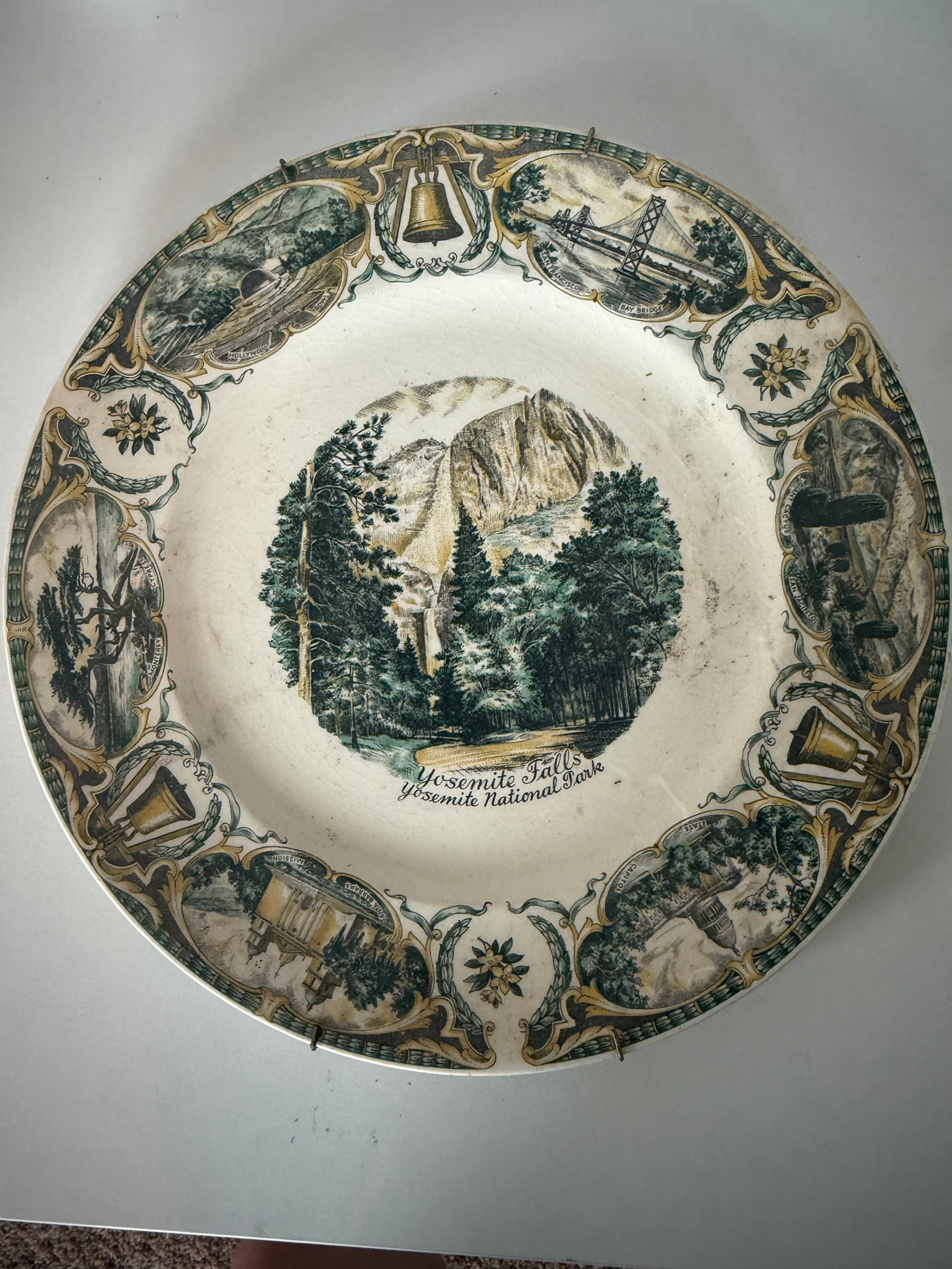 Antique Yosemite Falls Plate