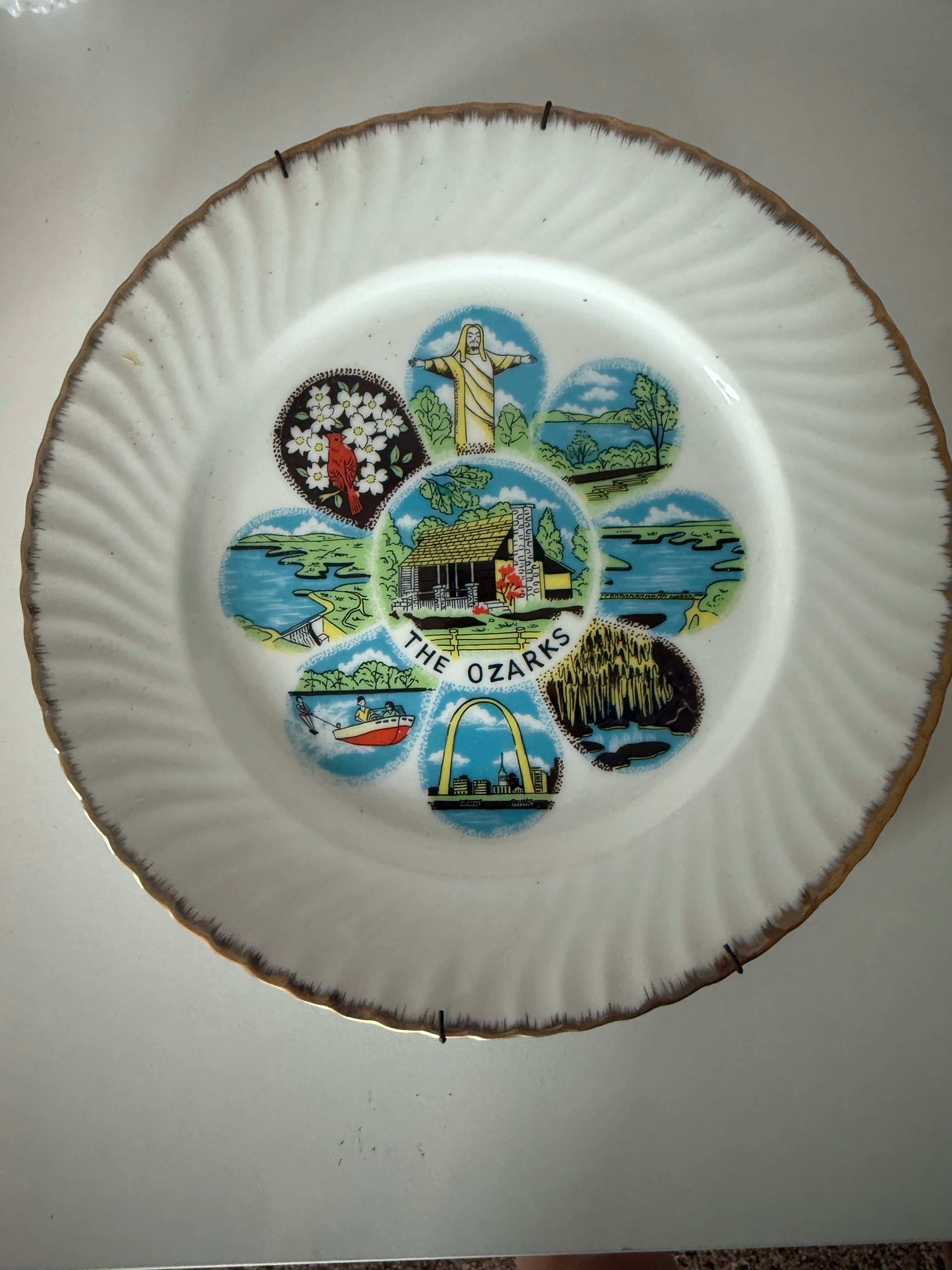 Vintage "The Ozarks" Plate