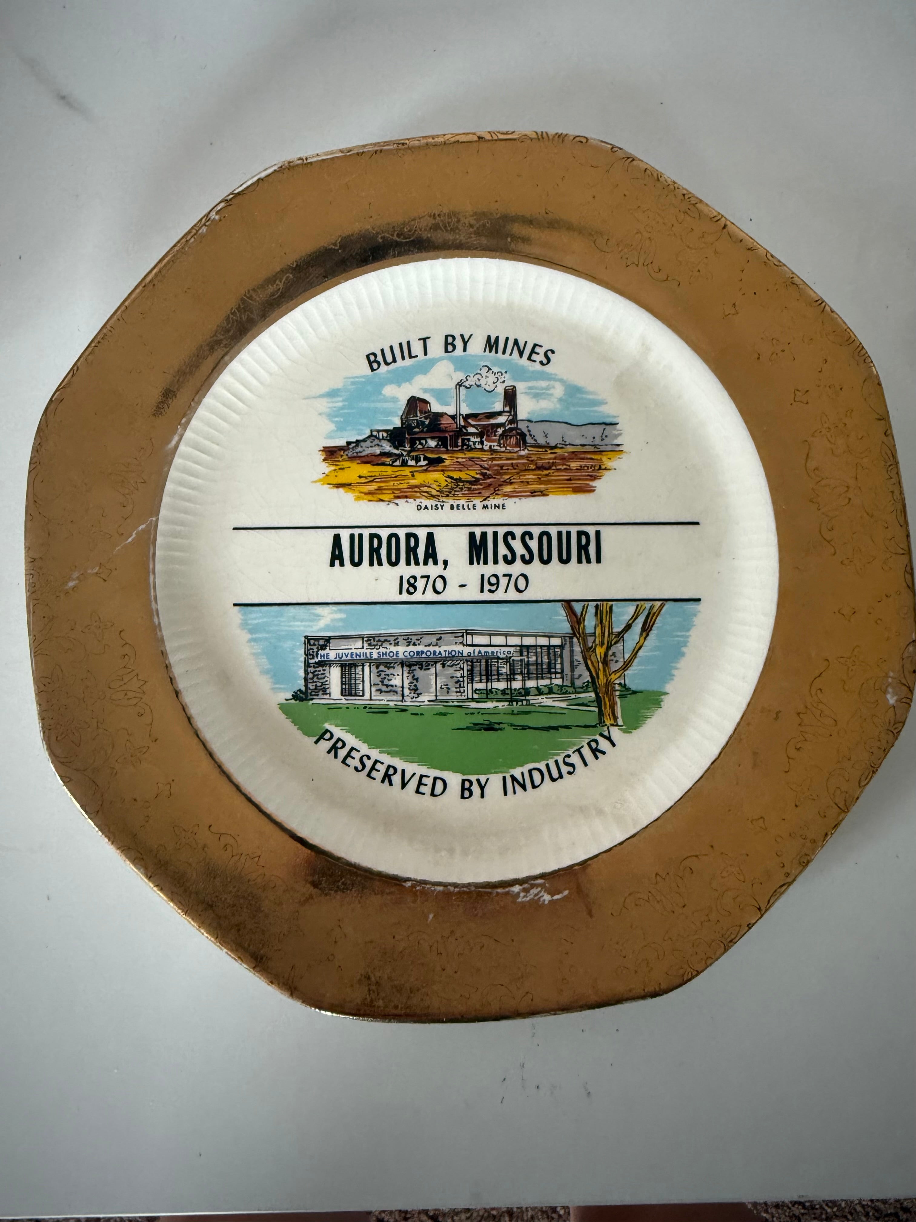 Vintage Aurora Plate