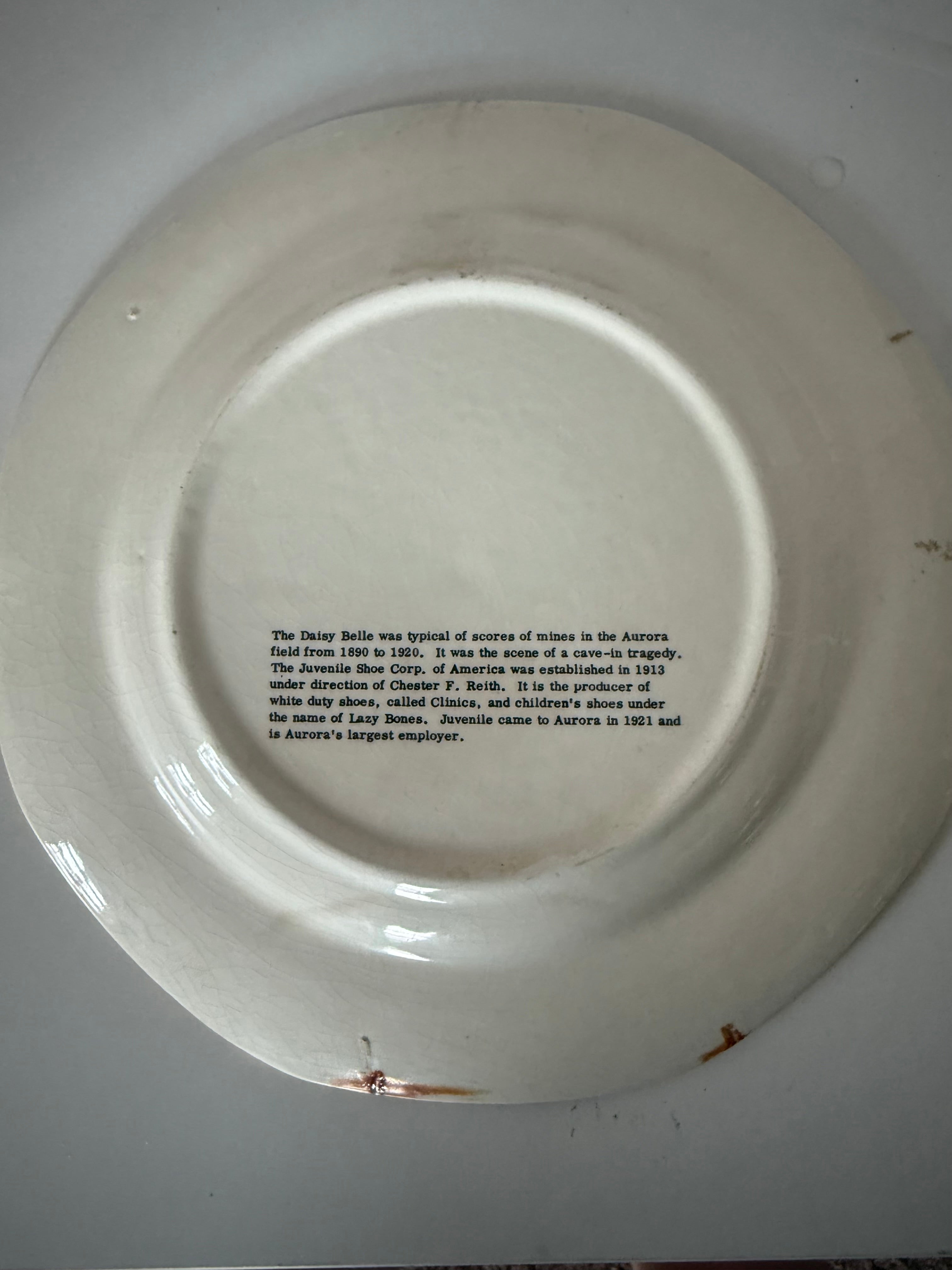 Vintage Aurora Plate