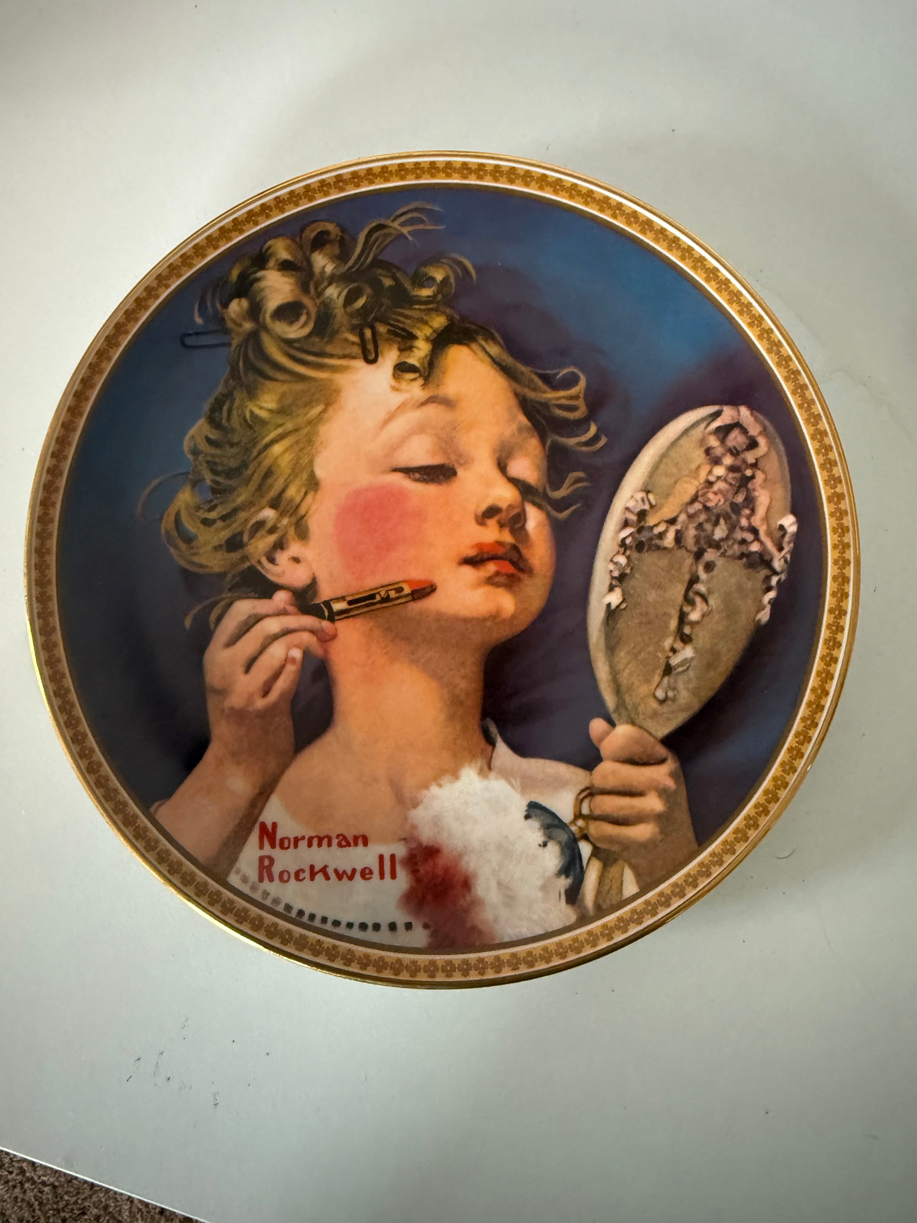 Vintage Norman Rockwell Beauty Plate