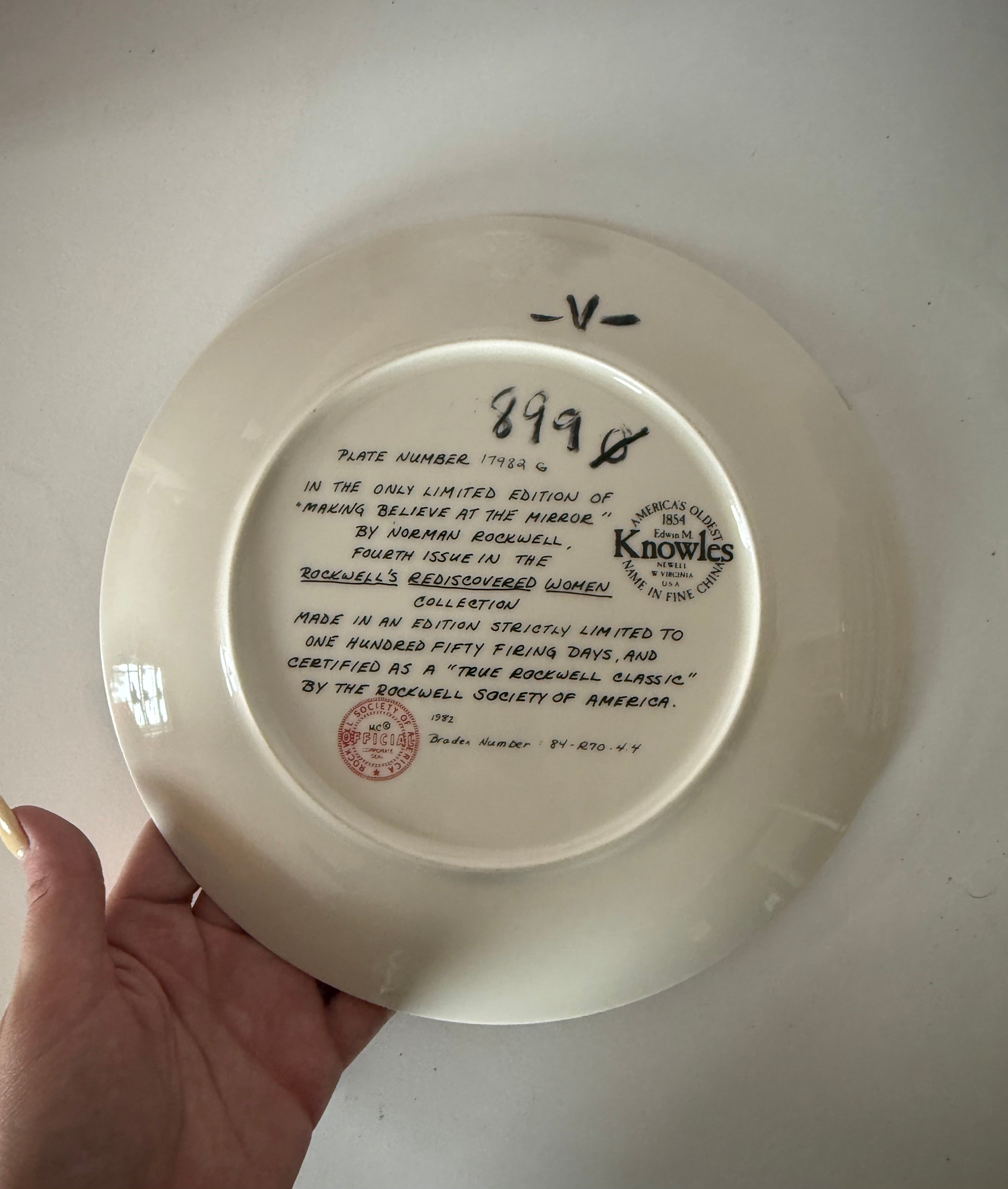 Vintage Norman Rockwell Beauty Plate