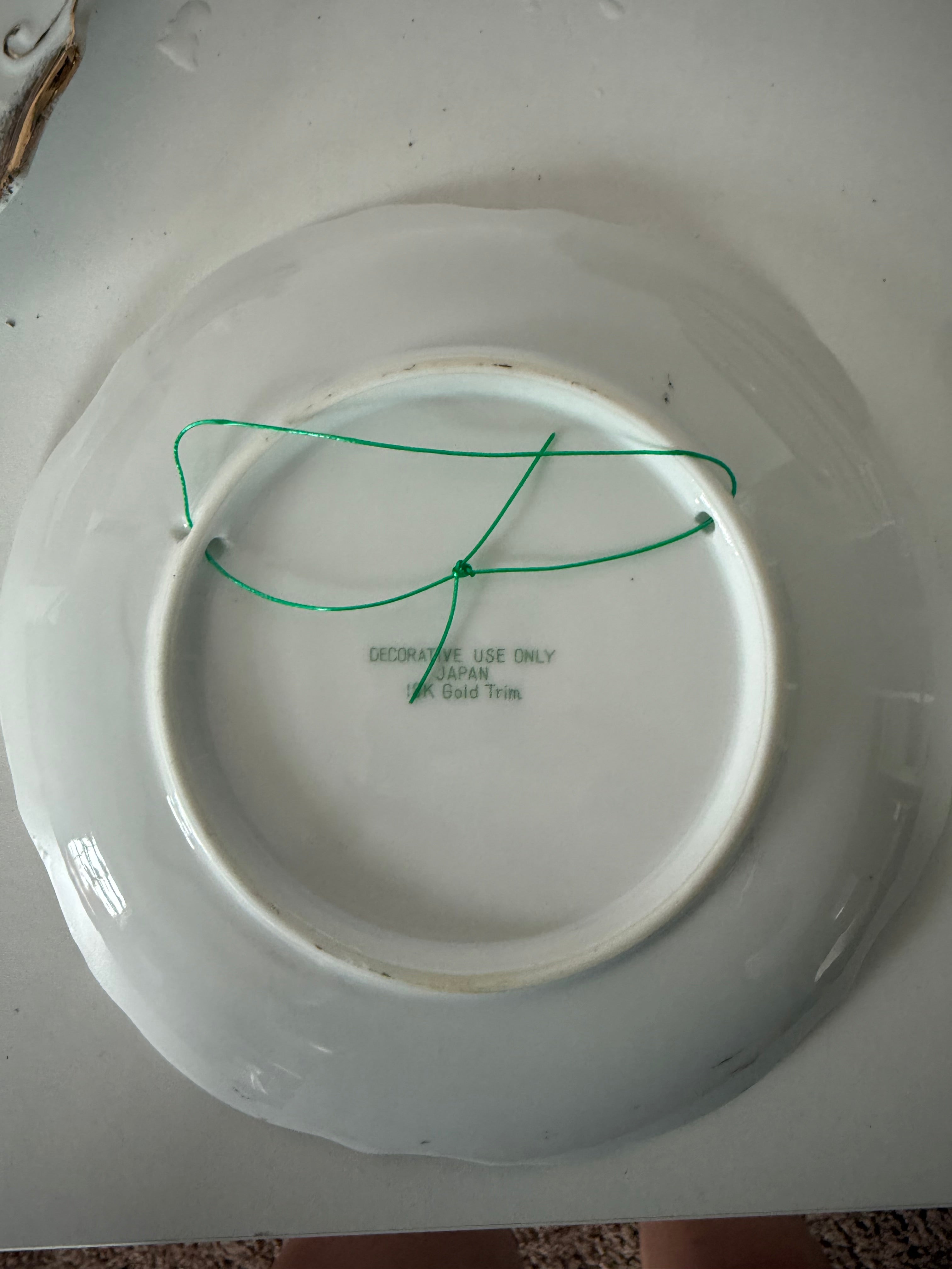 Antique 18k Gold Trimmed "The Last Supper" Salad Plate