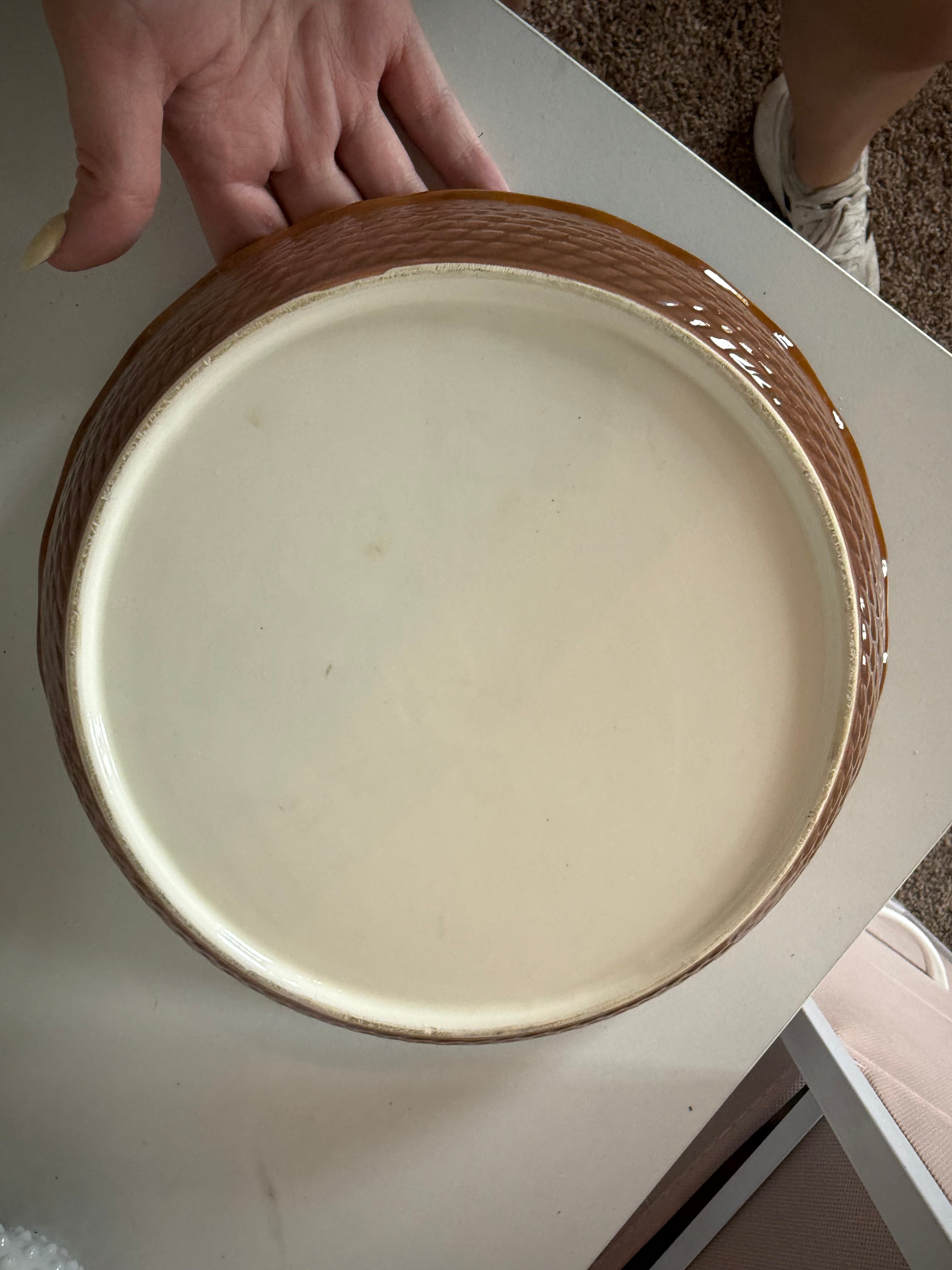 Vintage Peach Pie Recipe Dish