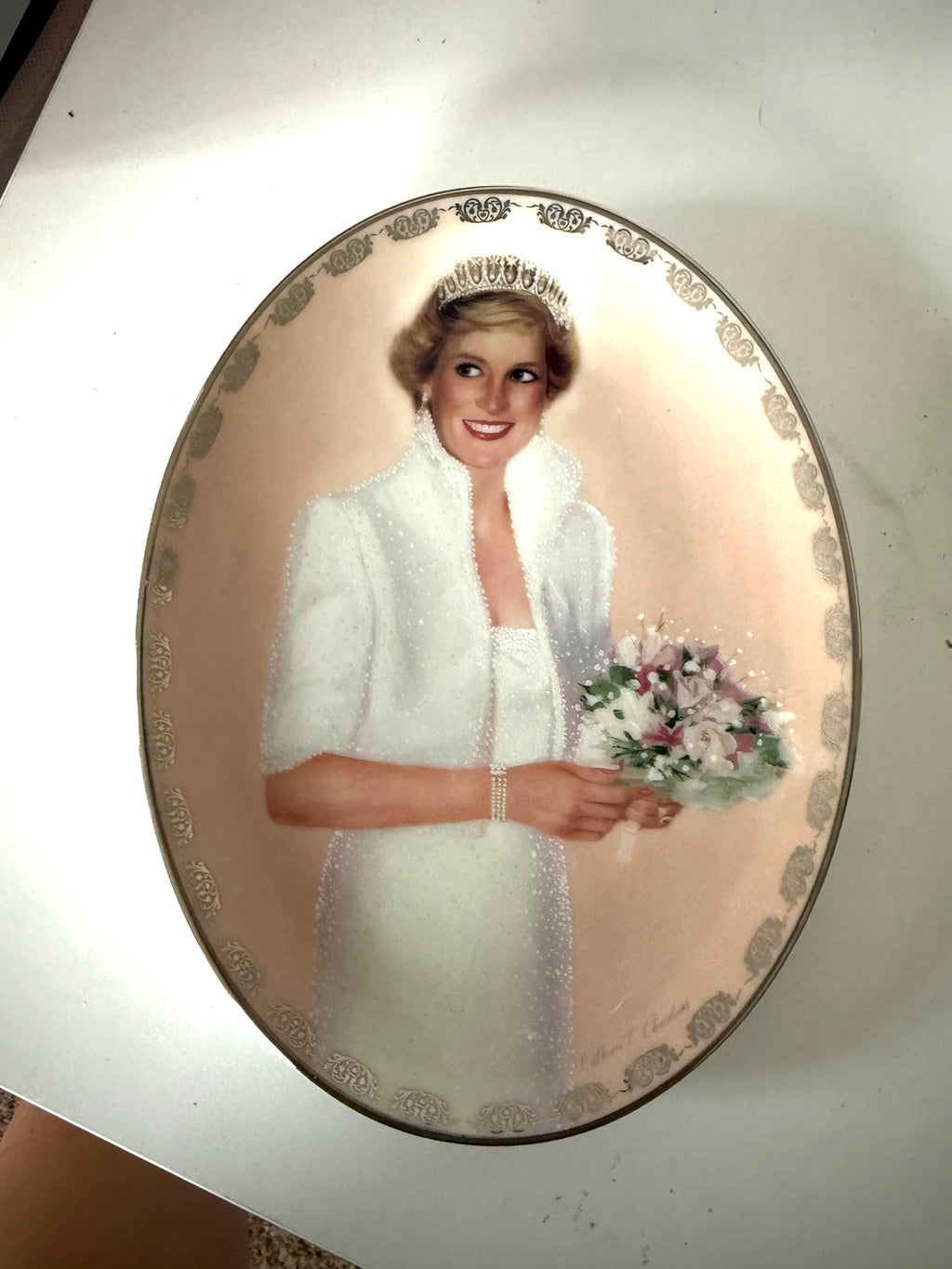 Antique Queen of Our Hearts Collection Princess Diana Plate