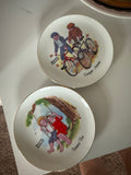 Vintage Norman Rockwell Seasons Plates Pair