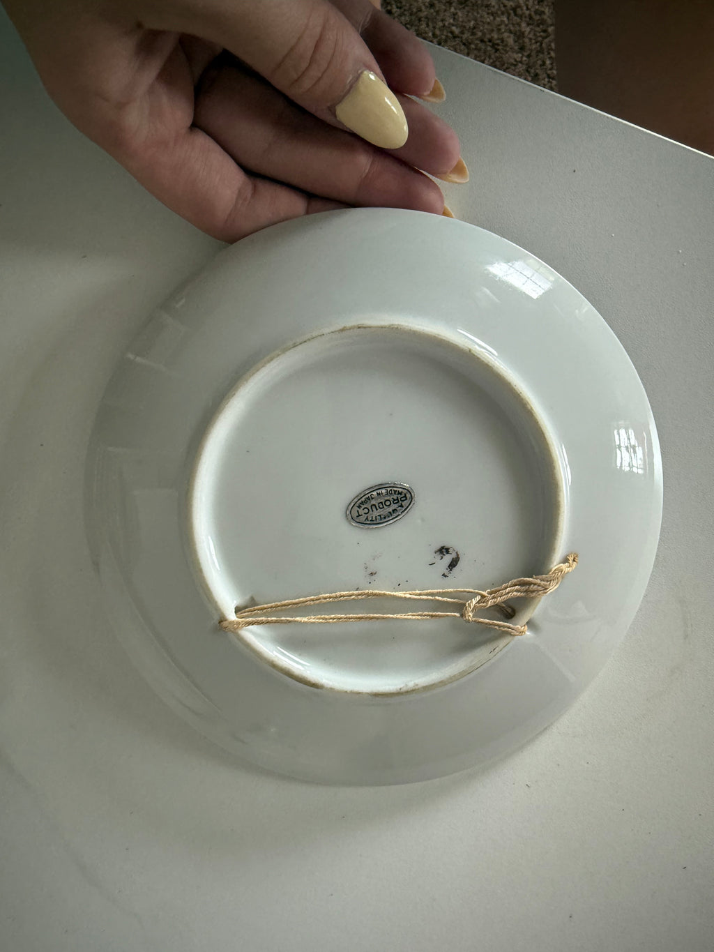 Vintage "My House" Quote Plate
