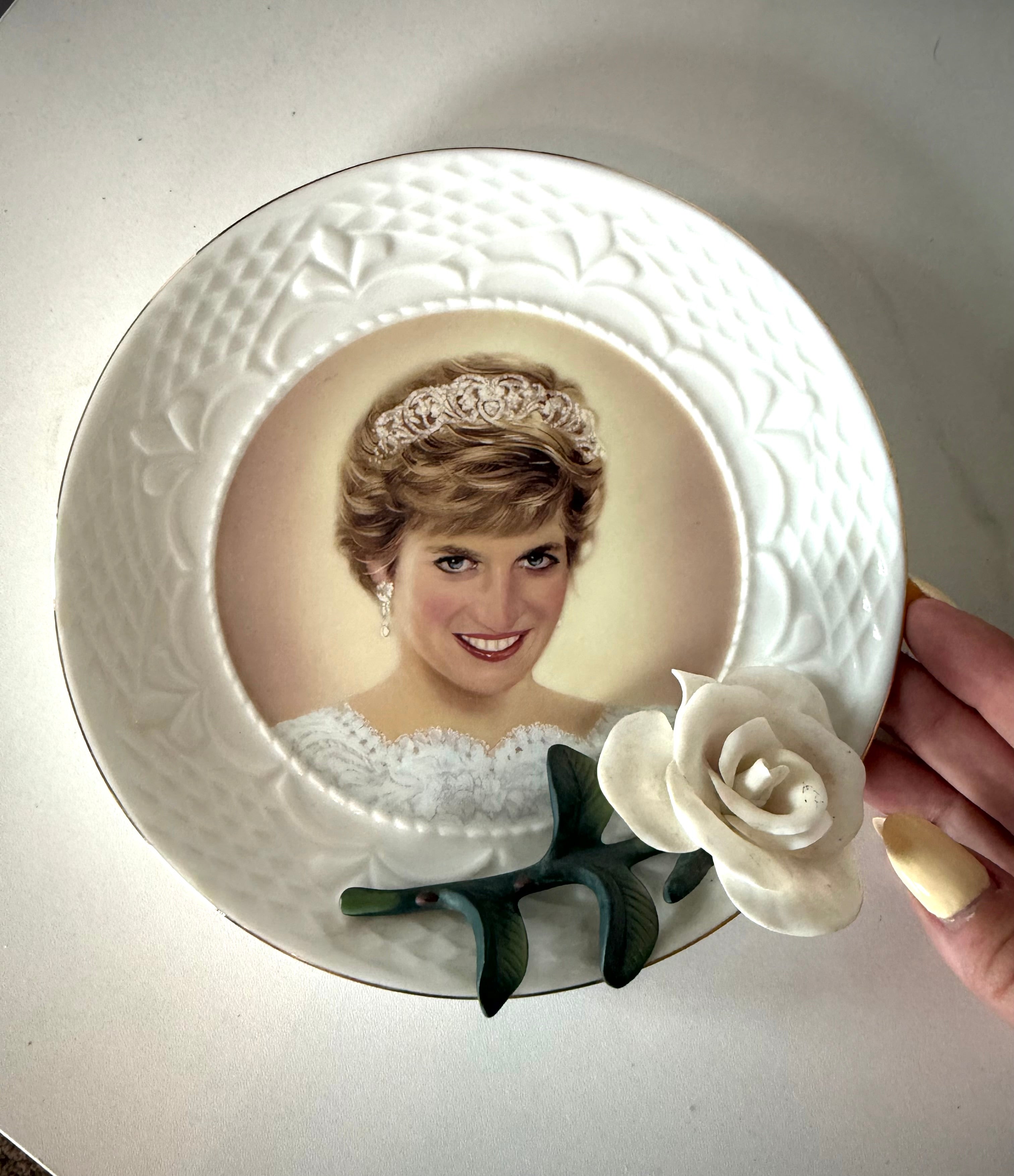 Vintage First Edition Collectible Princess Diana Rose Plate