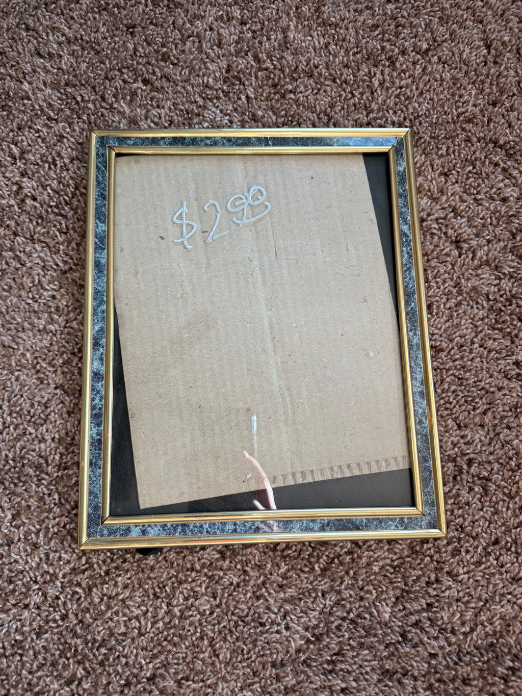 Antique Gold and Emerald Frame 8x10