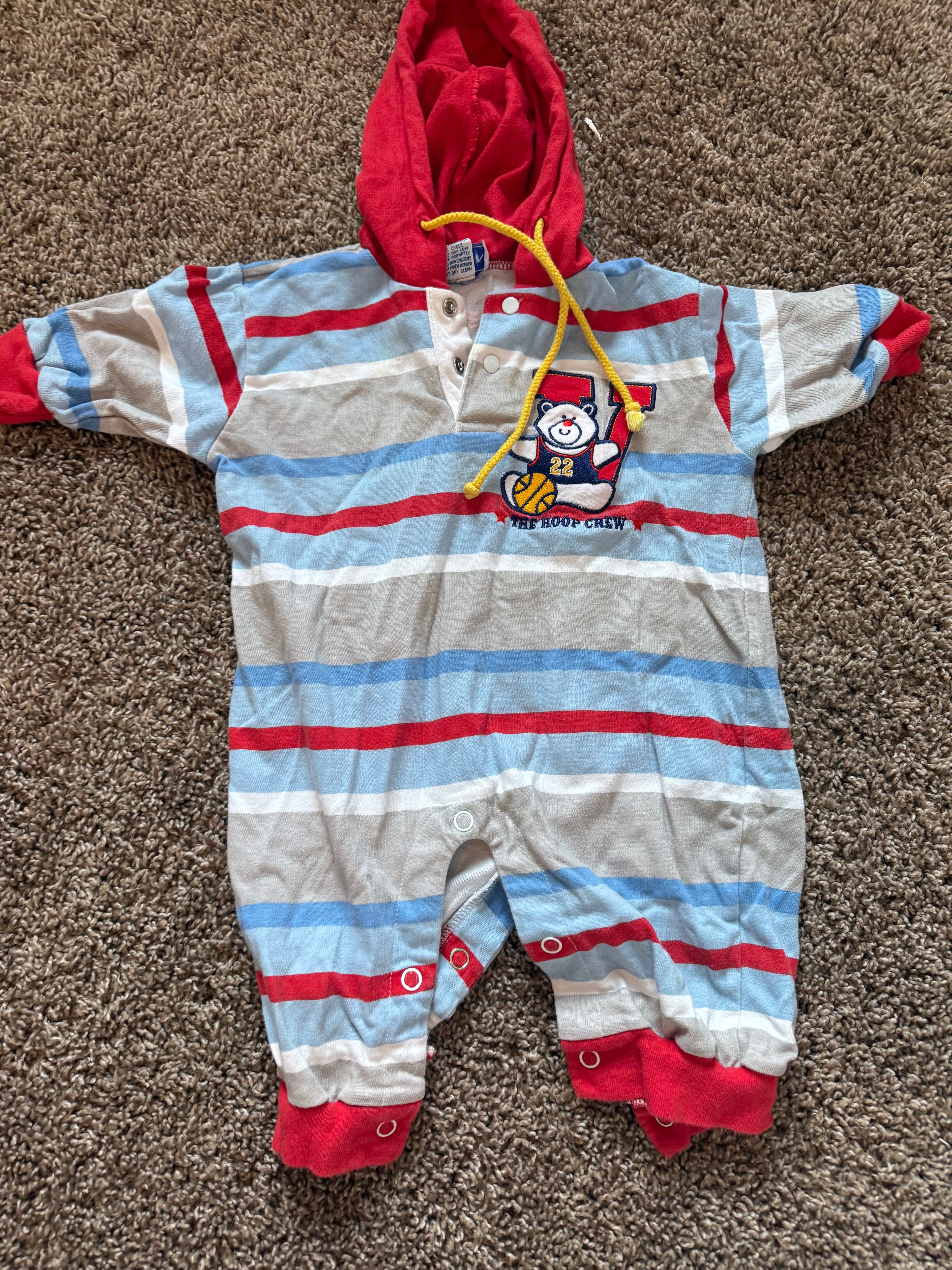 Vintage Basketball Hooded Jumper