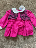 Vintage Black and Pink Bow Dress