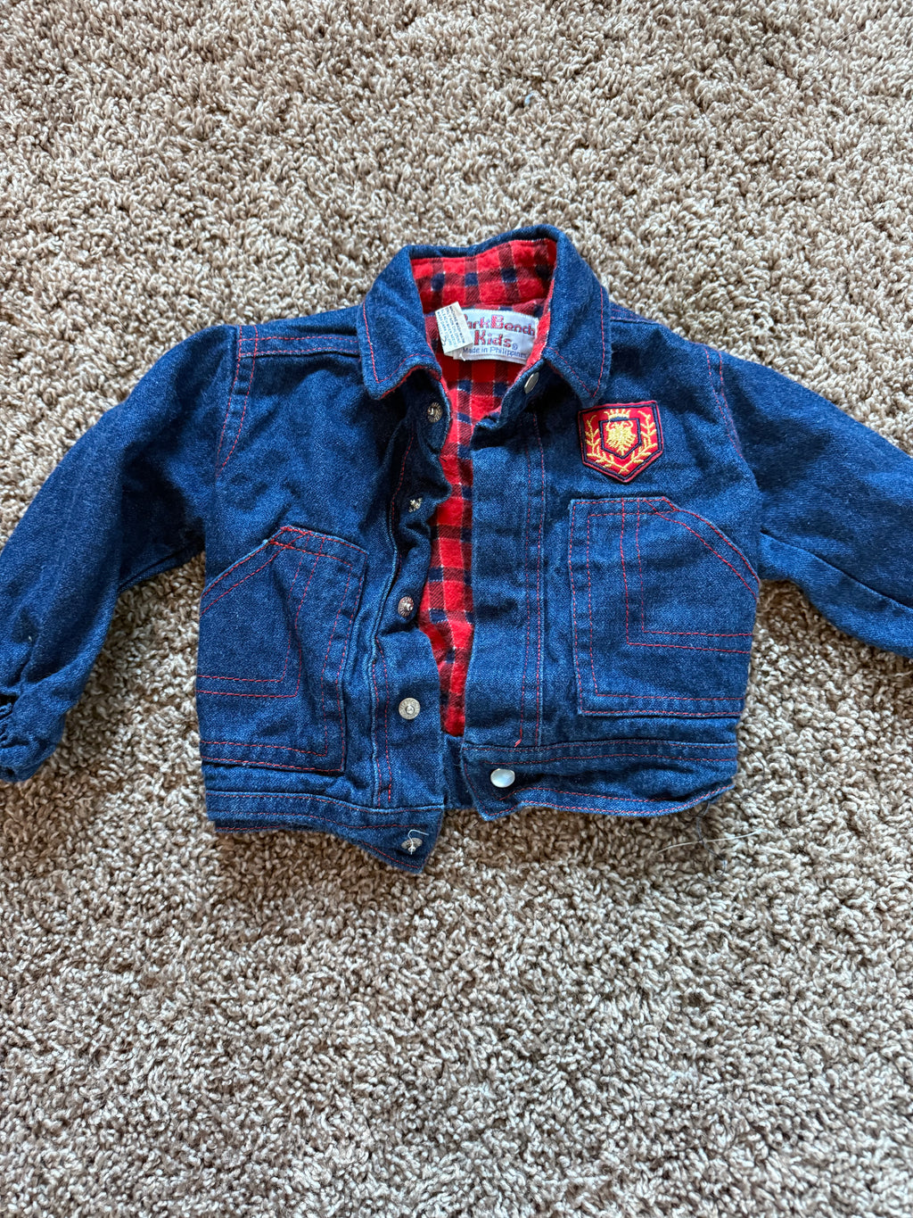Vintage Flannel Lined Denim Coat