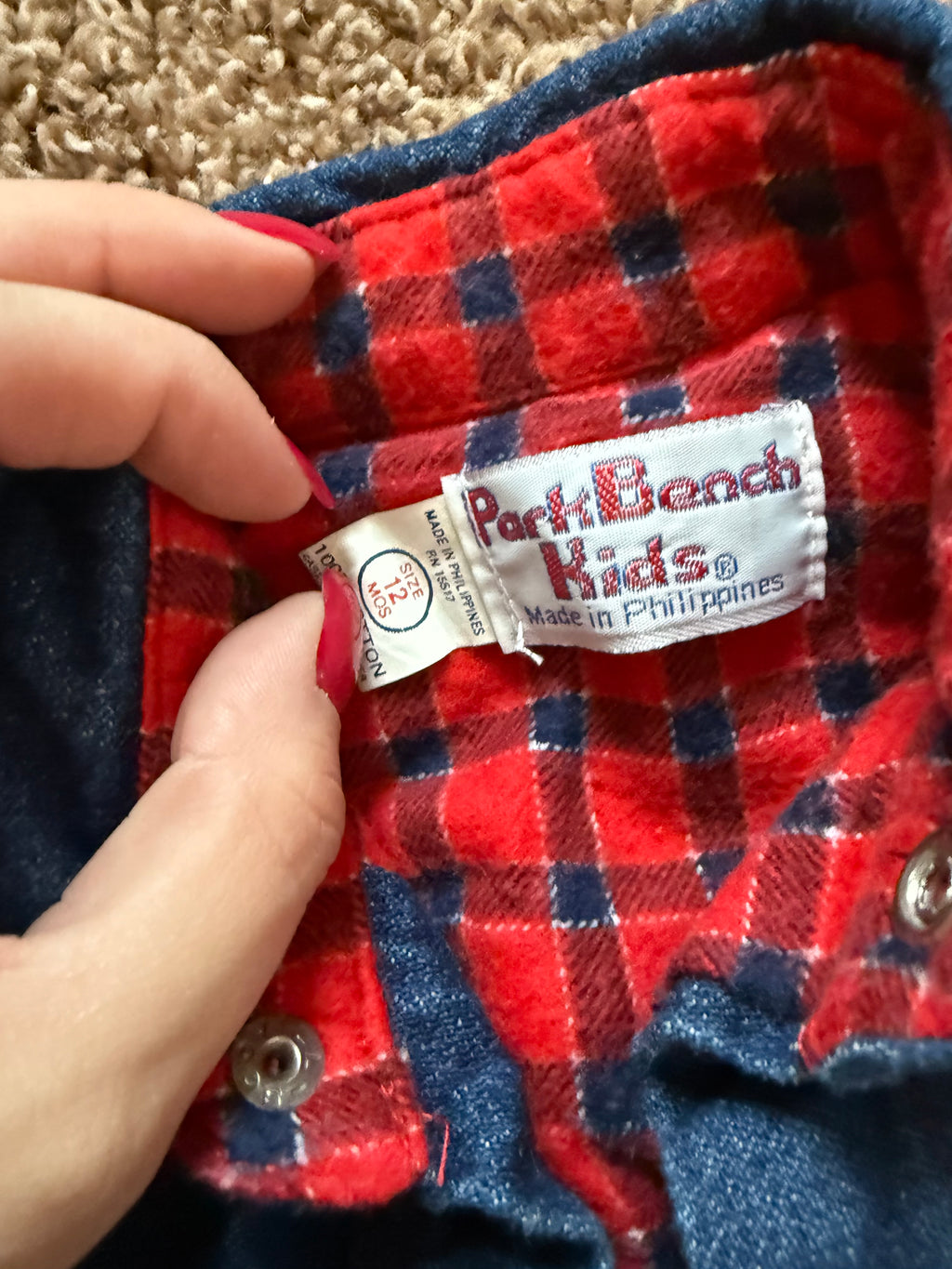 Vintage Flannel Lined Denim Coat