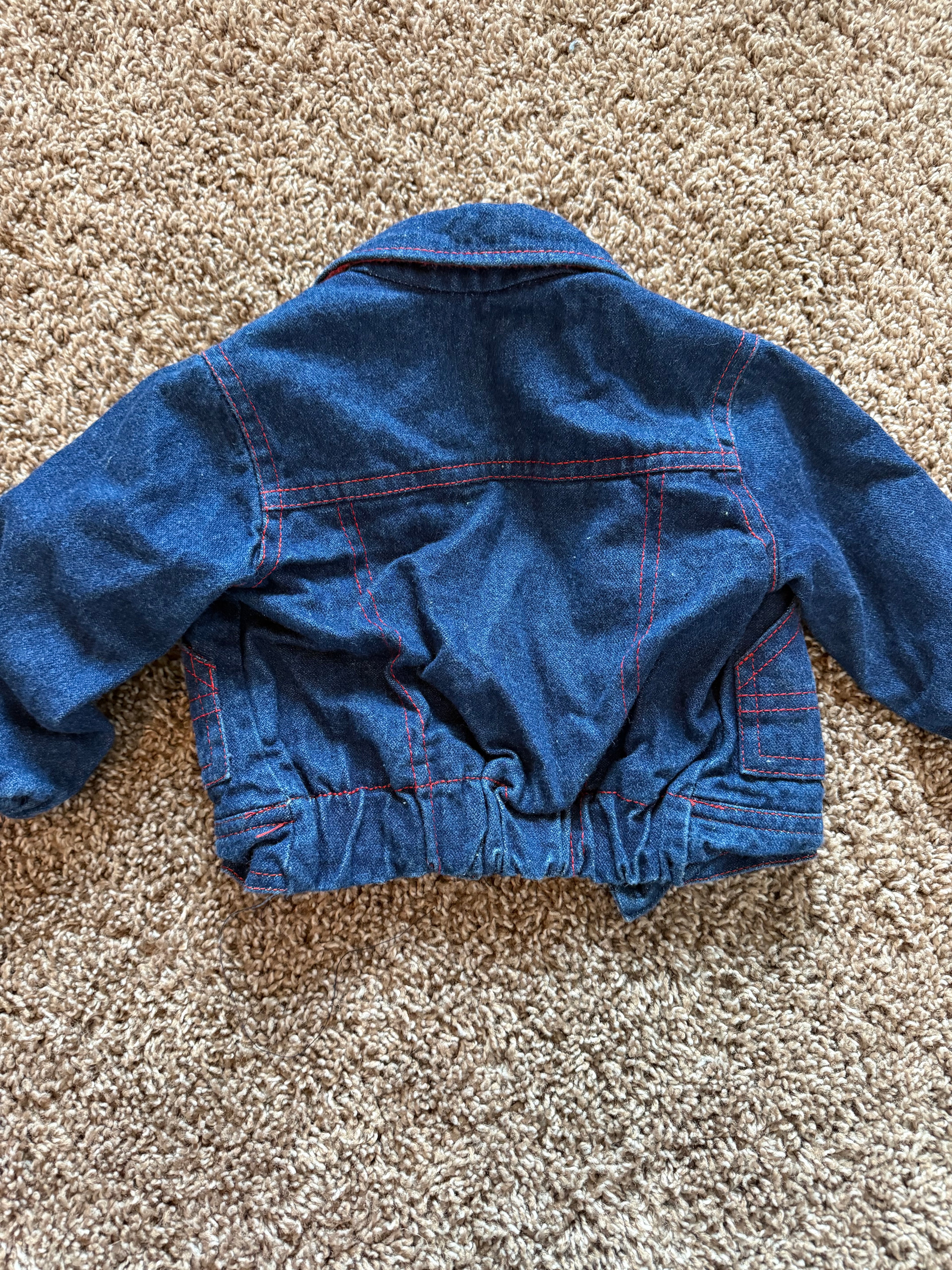 Vintage Flannel Lined Denim Coat