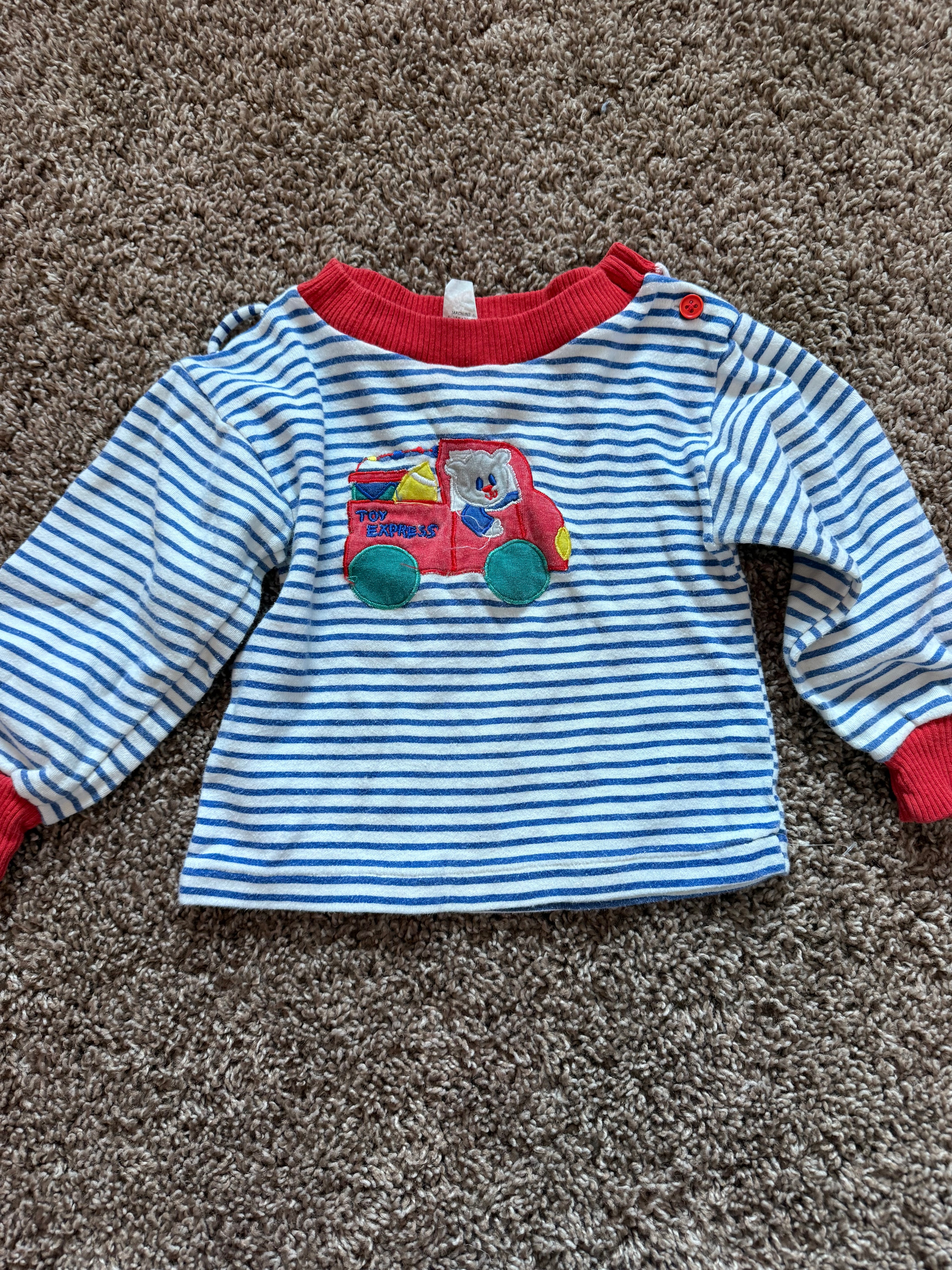 Vintage Striped Toy Truck Crewneck