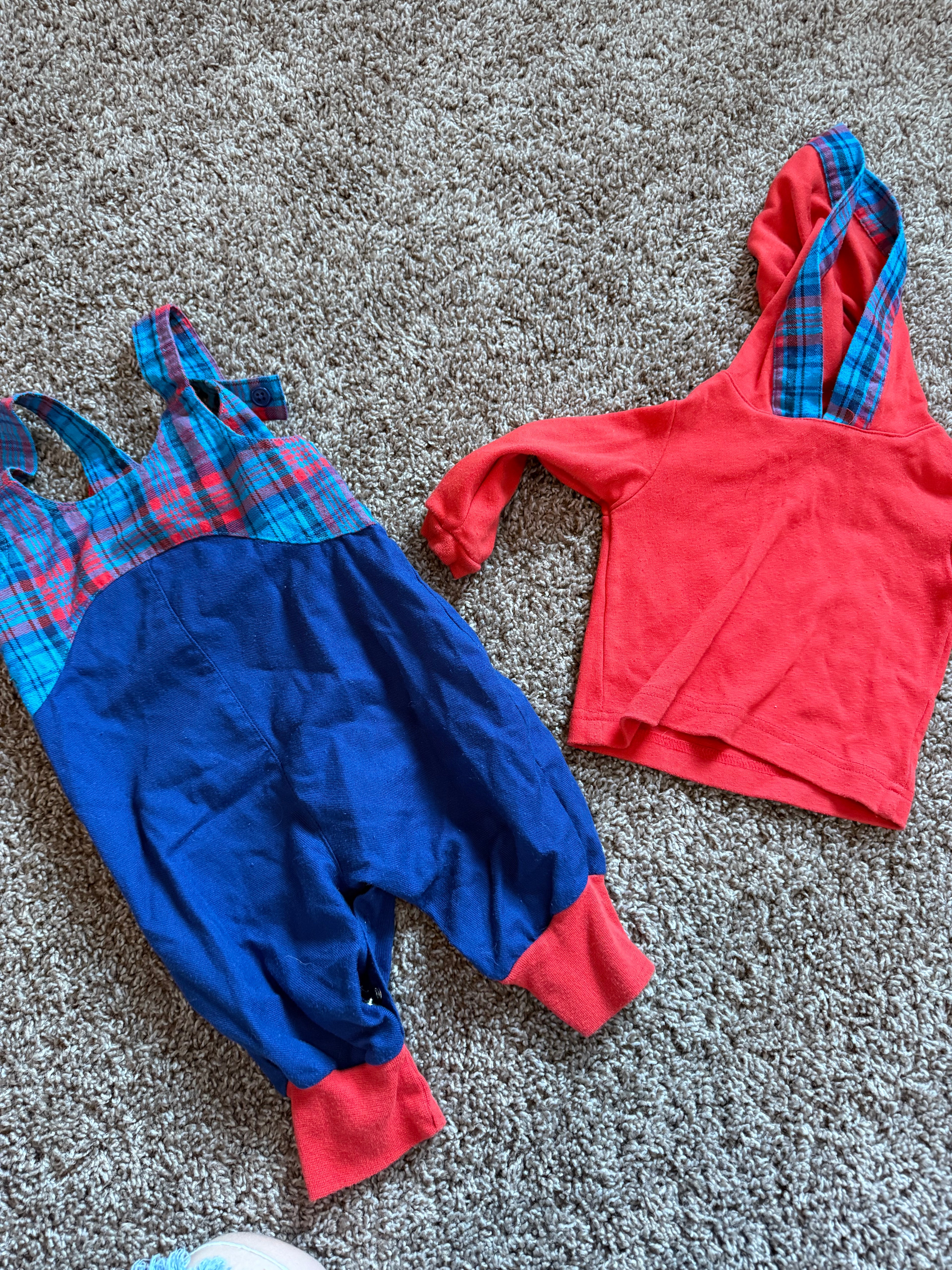 Vintage Elmo Overall Set