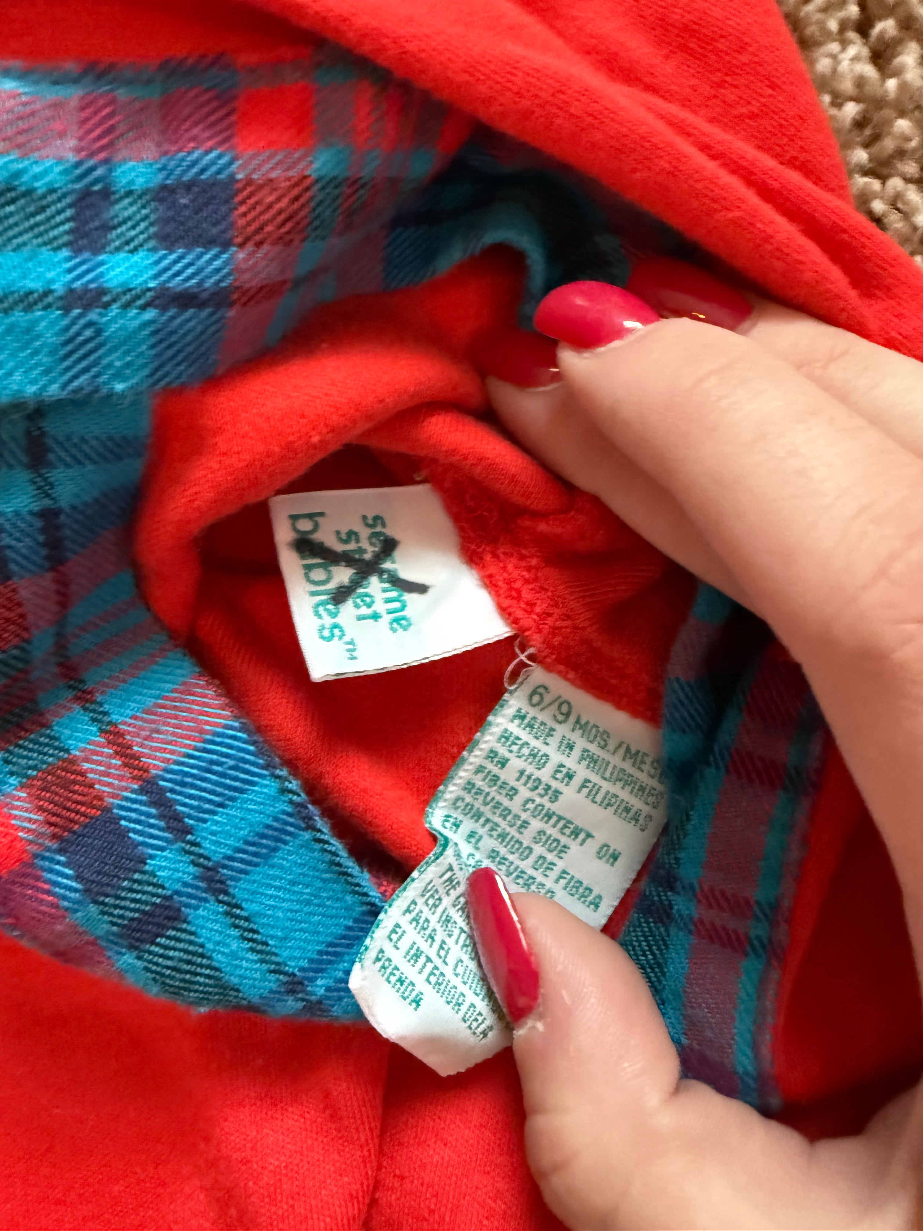 Vintage Elmo Overall Set