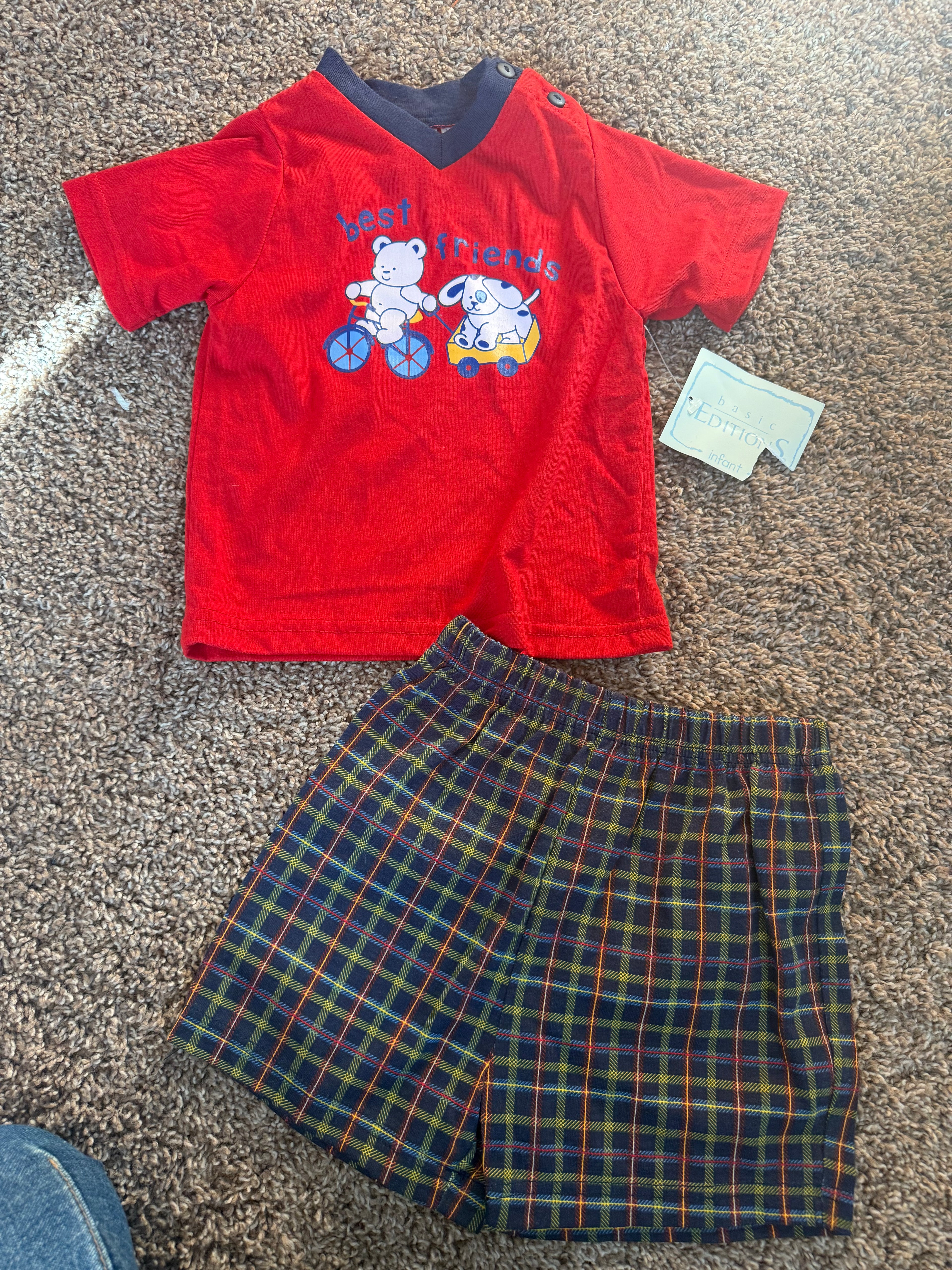 NWT Boys "Best Friends" Play Outfit