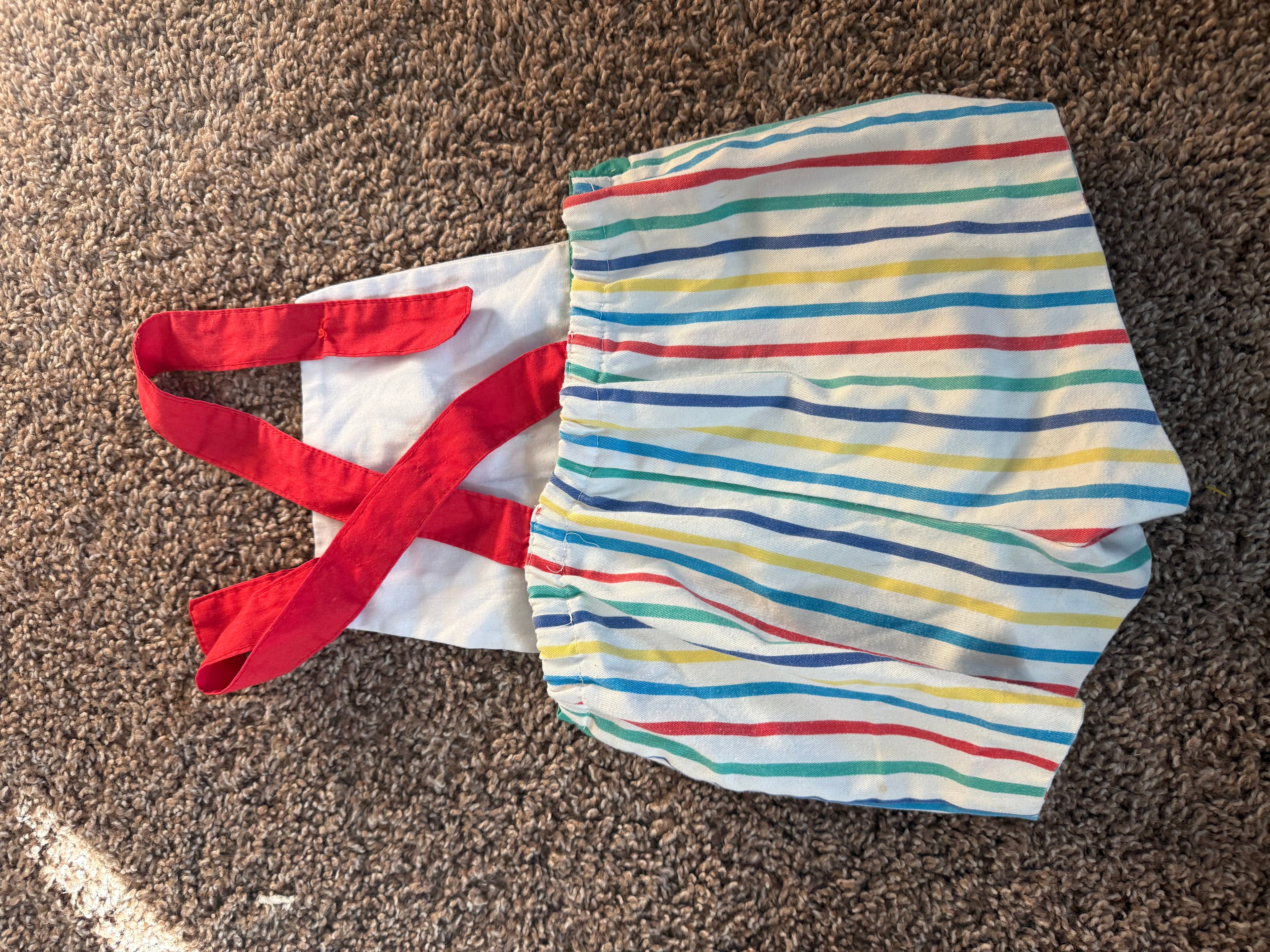 Vintage Balloon Striped Overalls