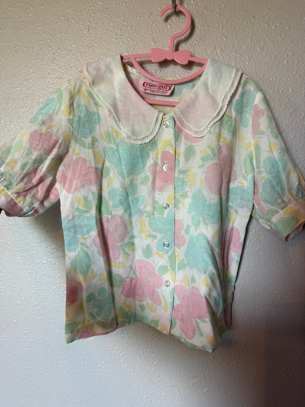 Vintage Pastel Floral 2-Piece Set