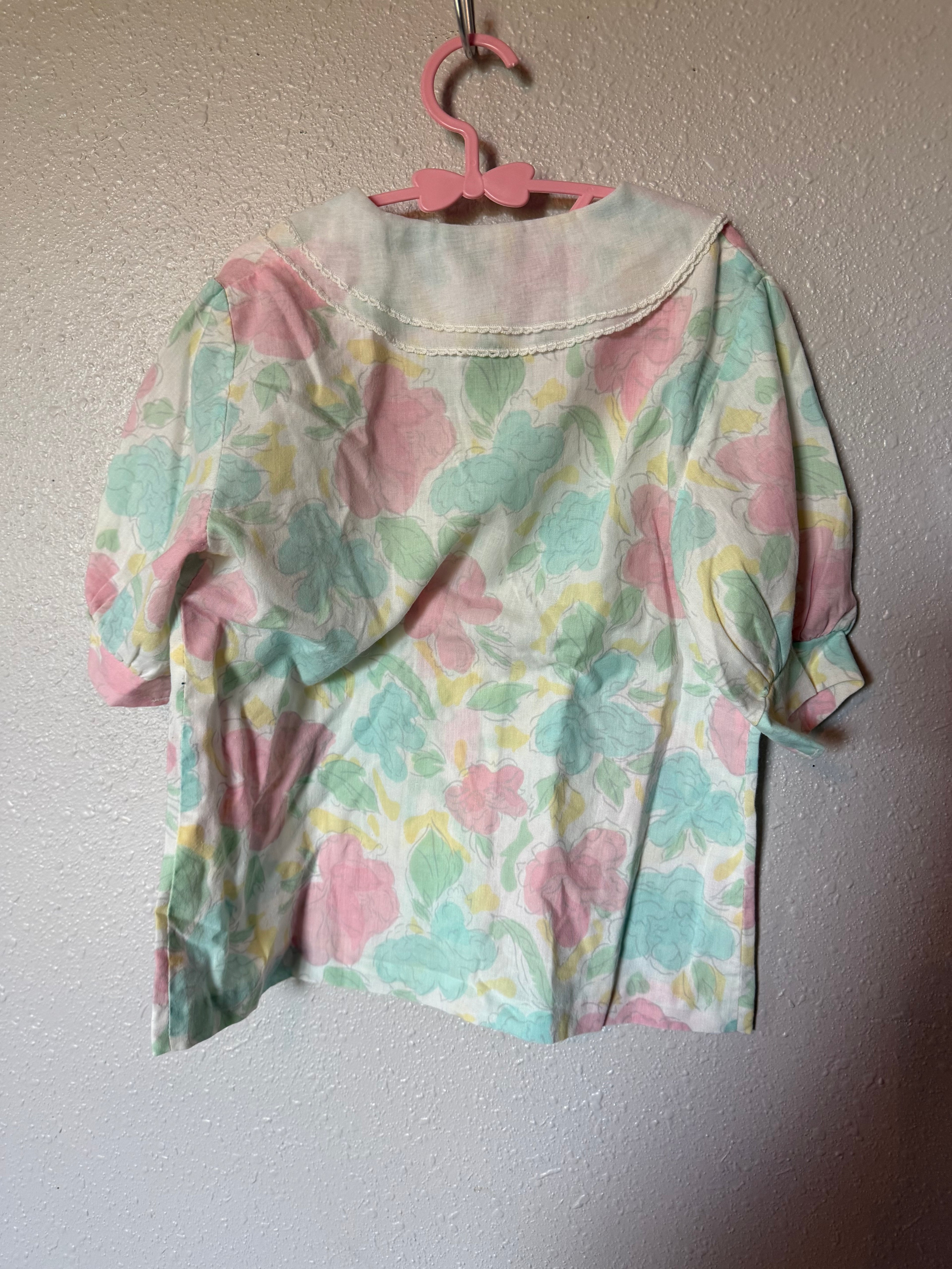 Vintage Pastel Floral 2-Piece Set