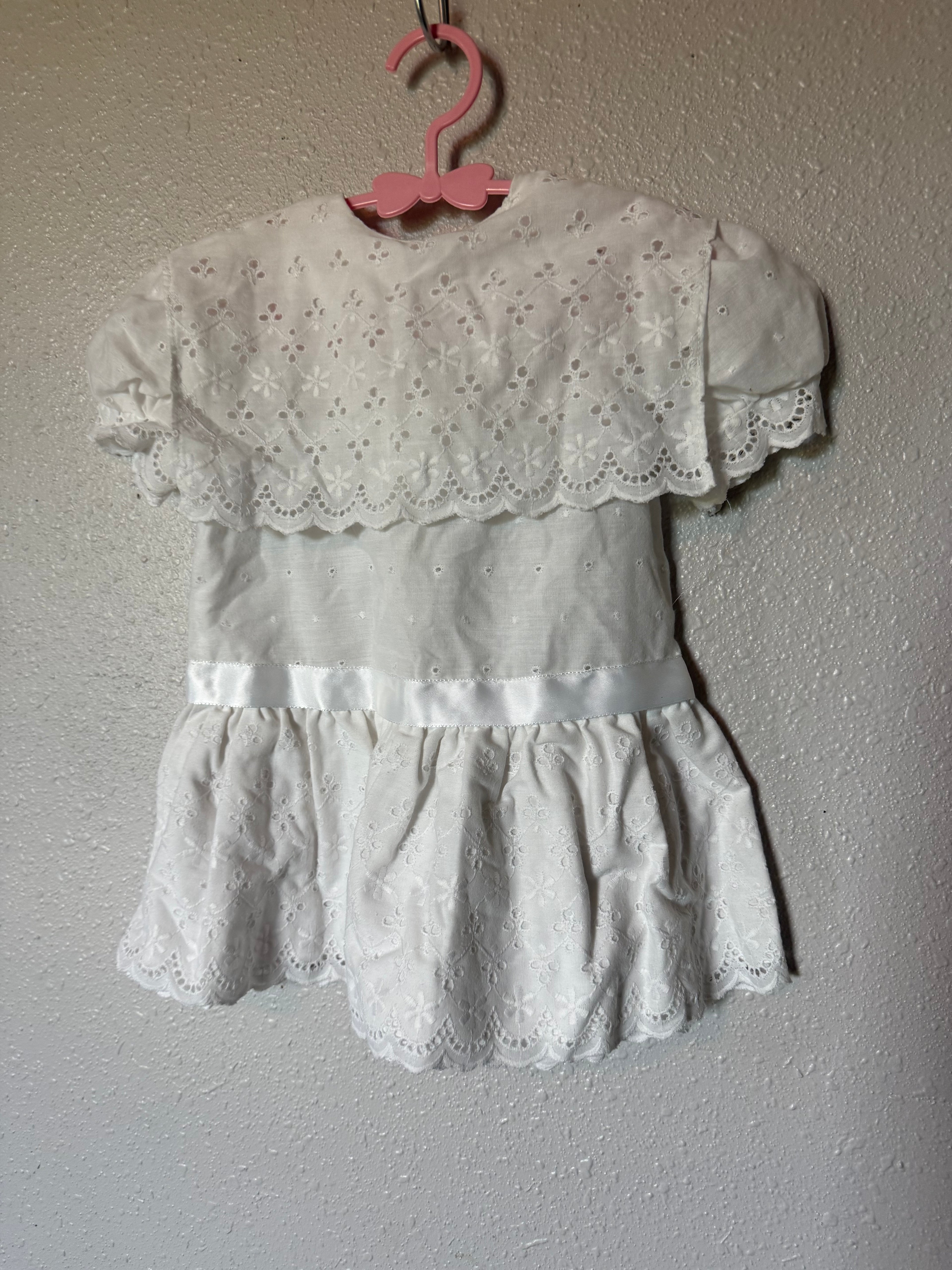 Vintage White Detailed Dress