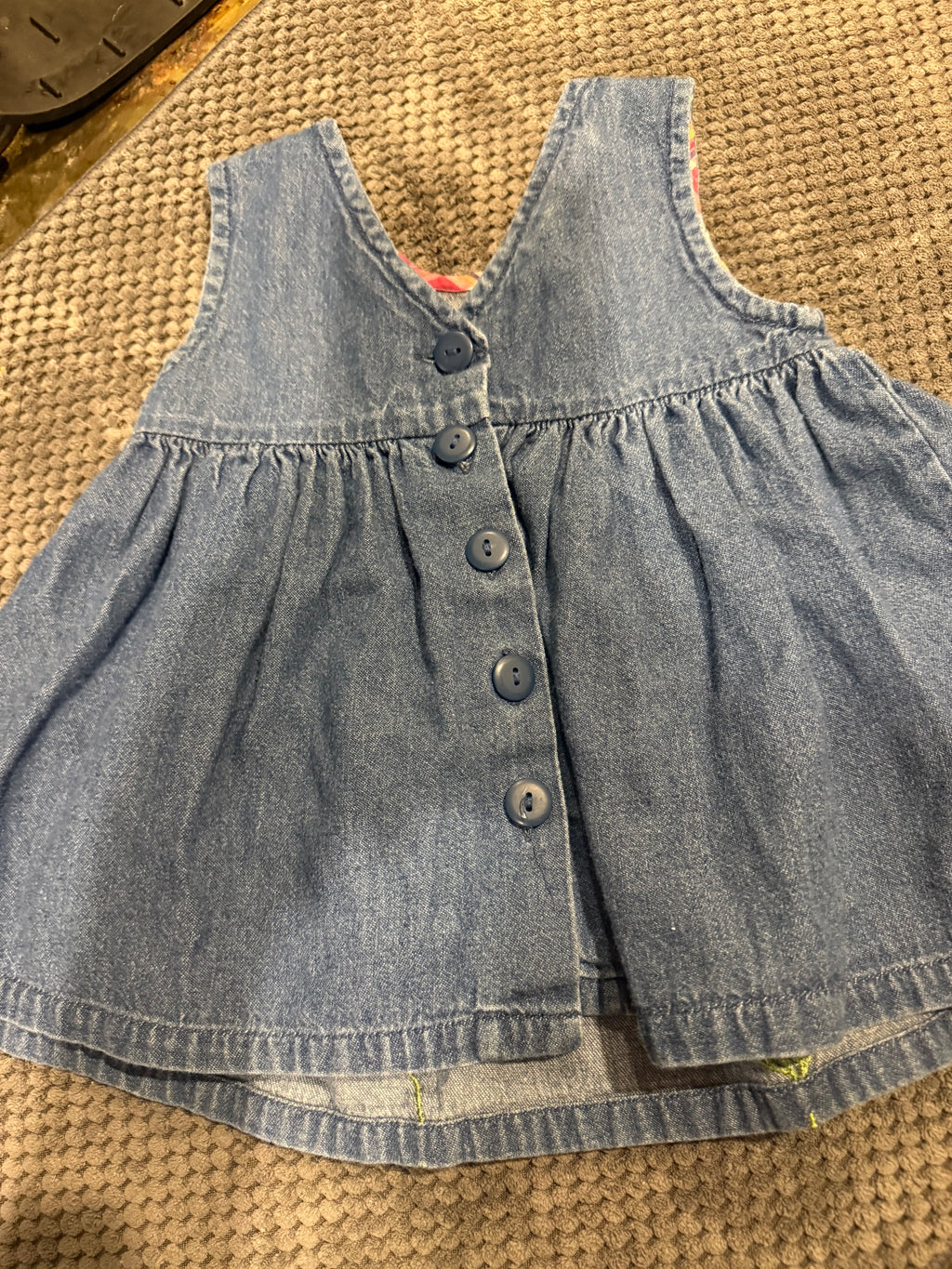 Vintage Denim and Floral Dress