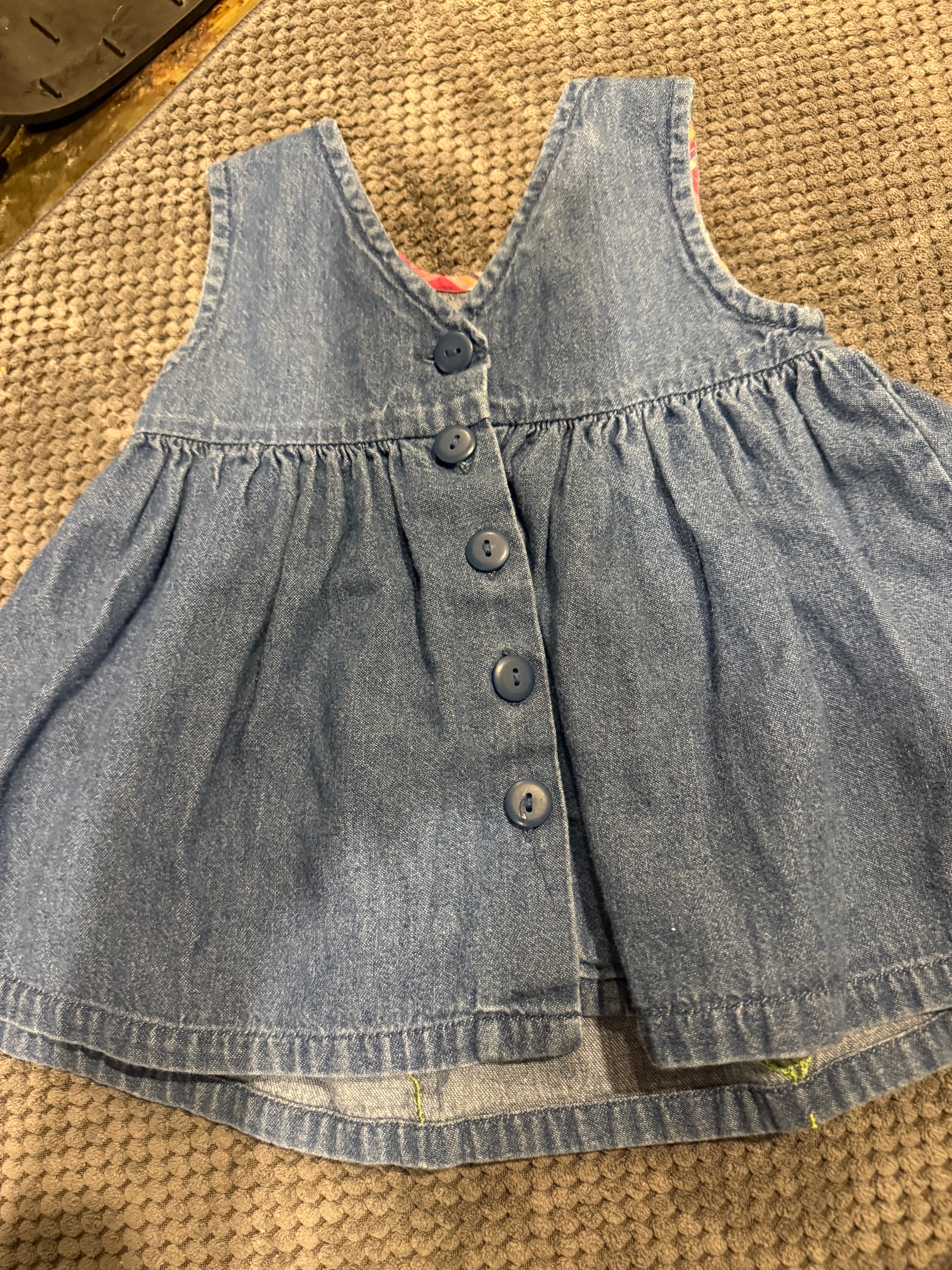 Vintage Denim and Floral Dress