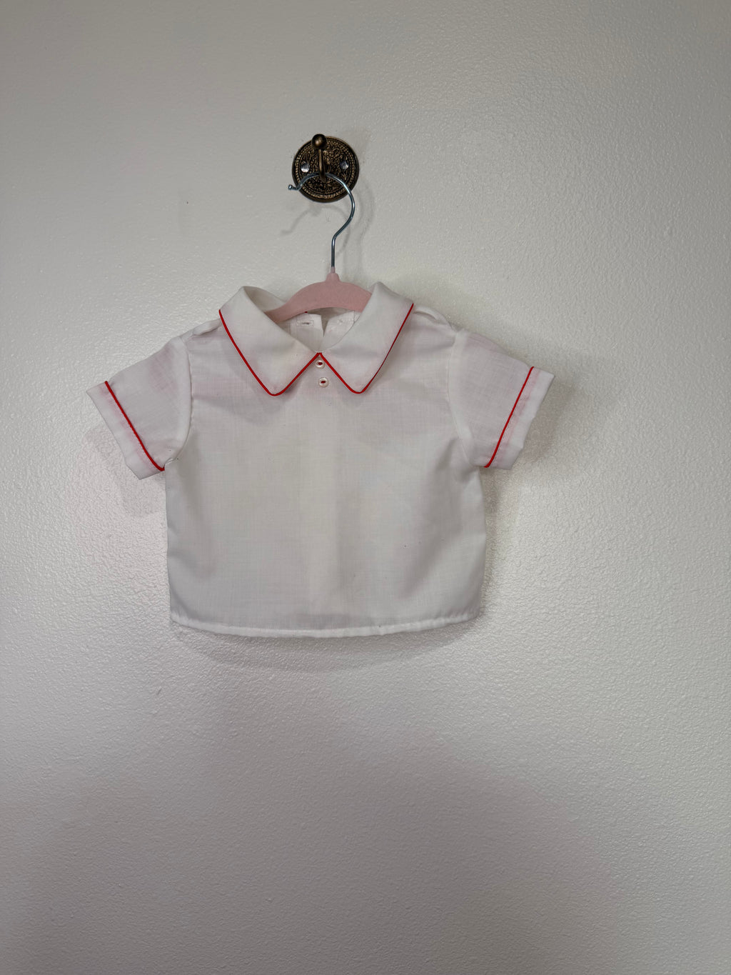 Vintage White Collared Top
