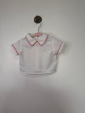 Vintage White Collared Top