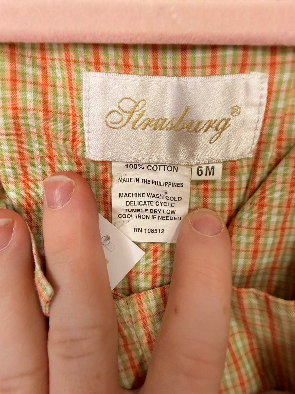 Vintage Strasburg Gingham Jumper