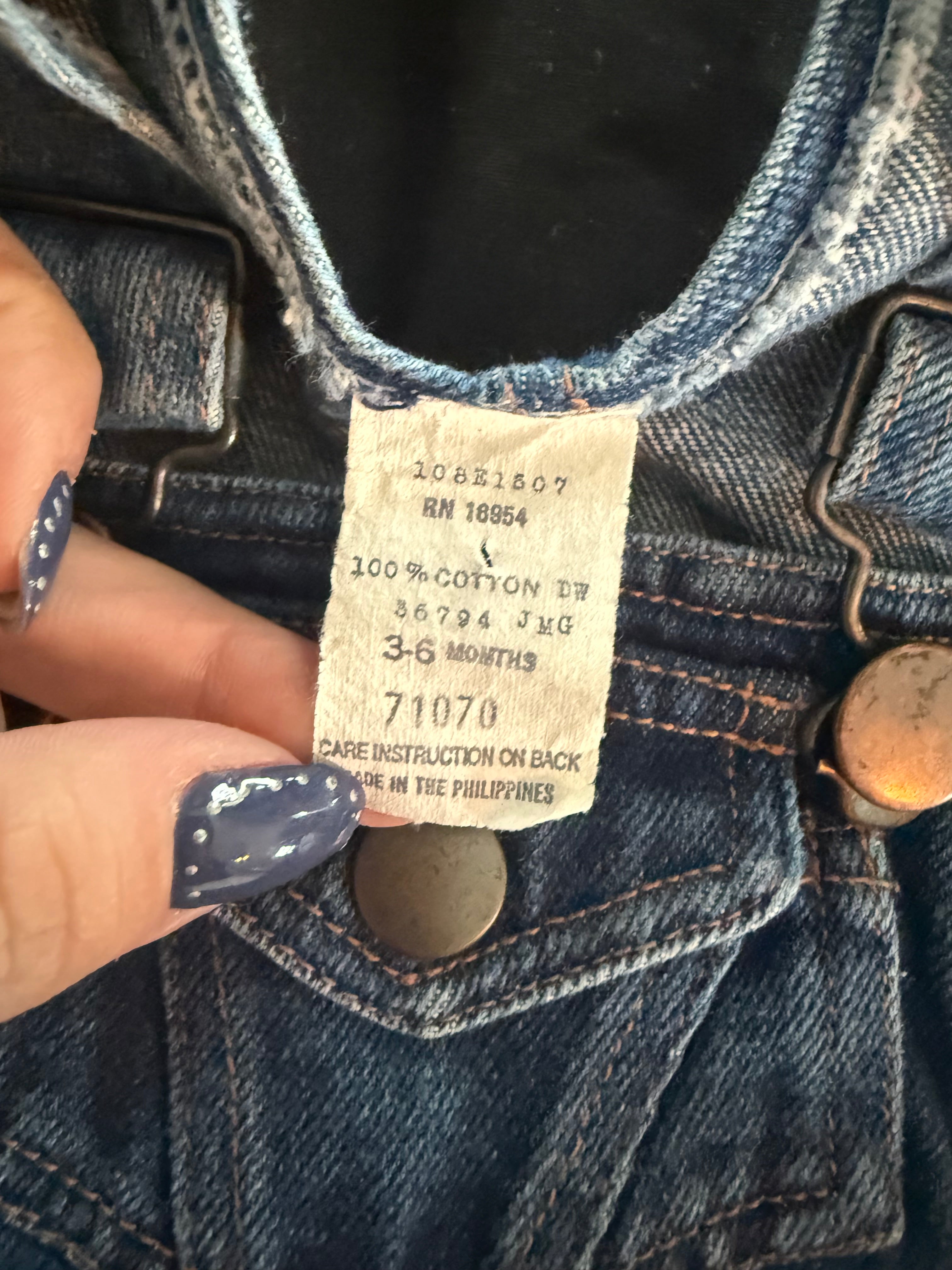 Vintage Denim Cowboy Overalls
