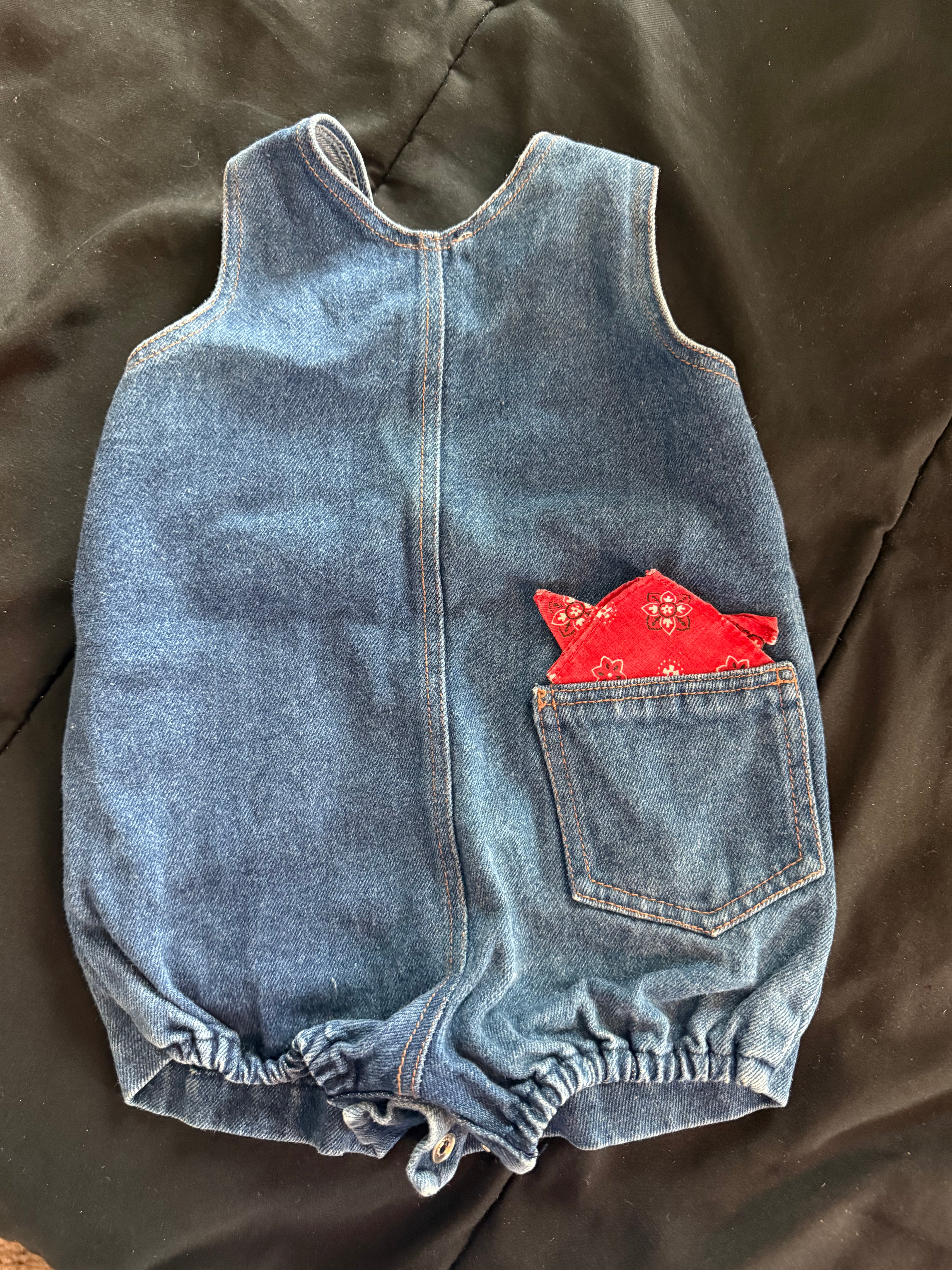 Vintage Denim Cowboy Overalls