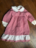 Vintage Red Gingham and Lace Dress