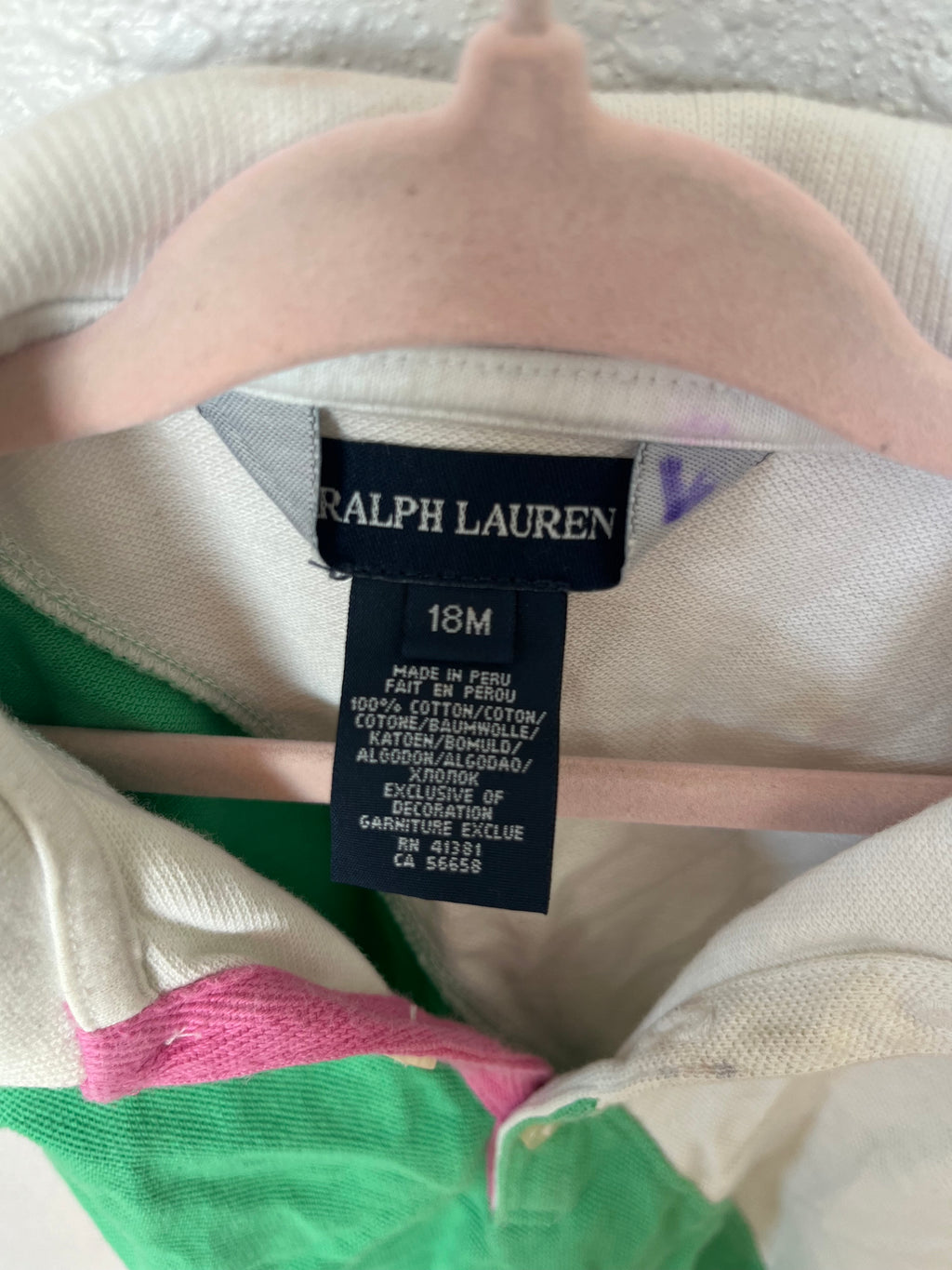 Y2K Ralph Lauren Pink and Green Dress