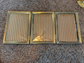 Antique Gold Folding 3-part Frame