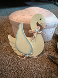 Vintage Wooden Swan