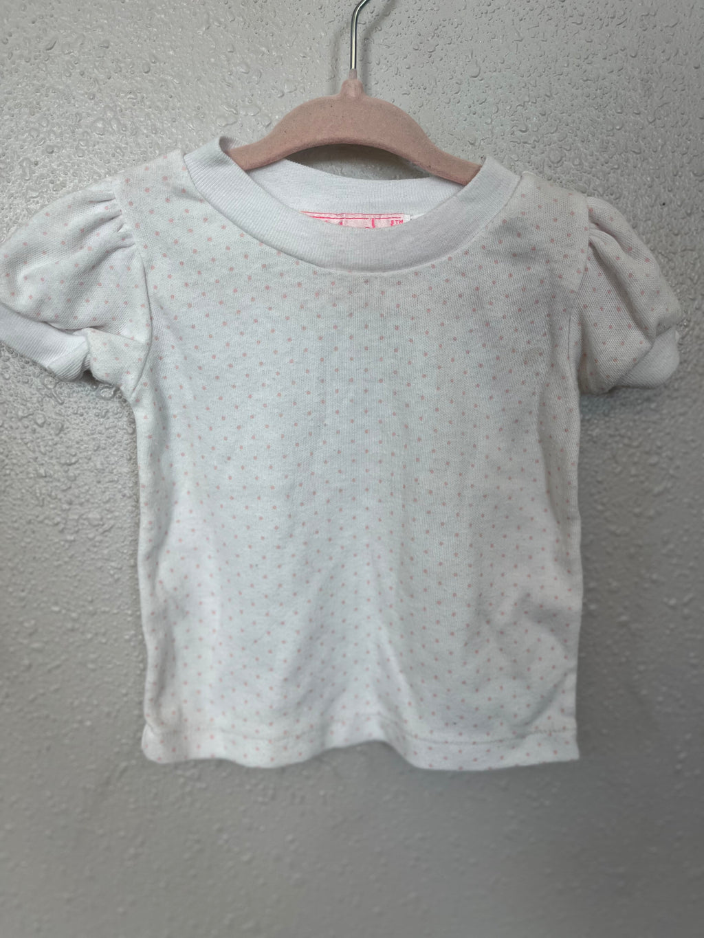Vintage Petite Club Pink Polka-dot Tee