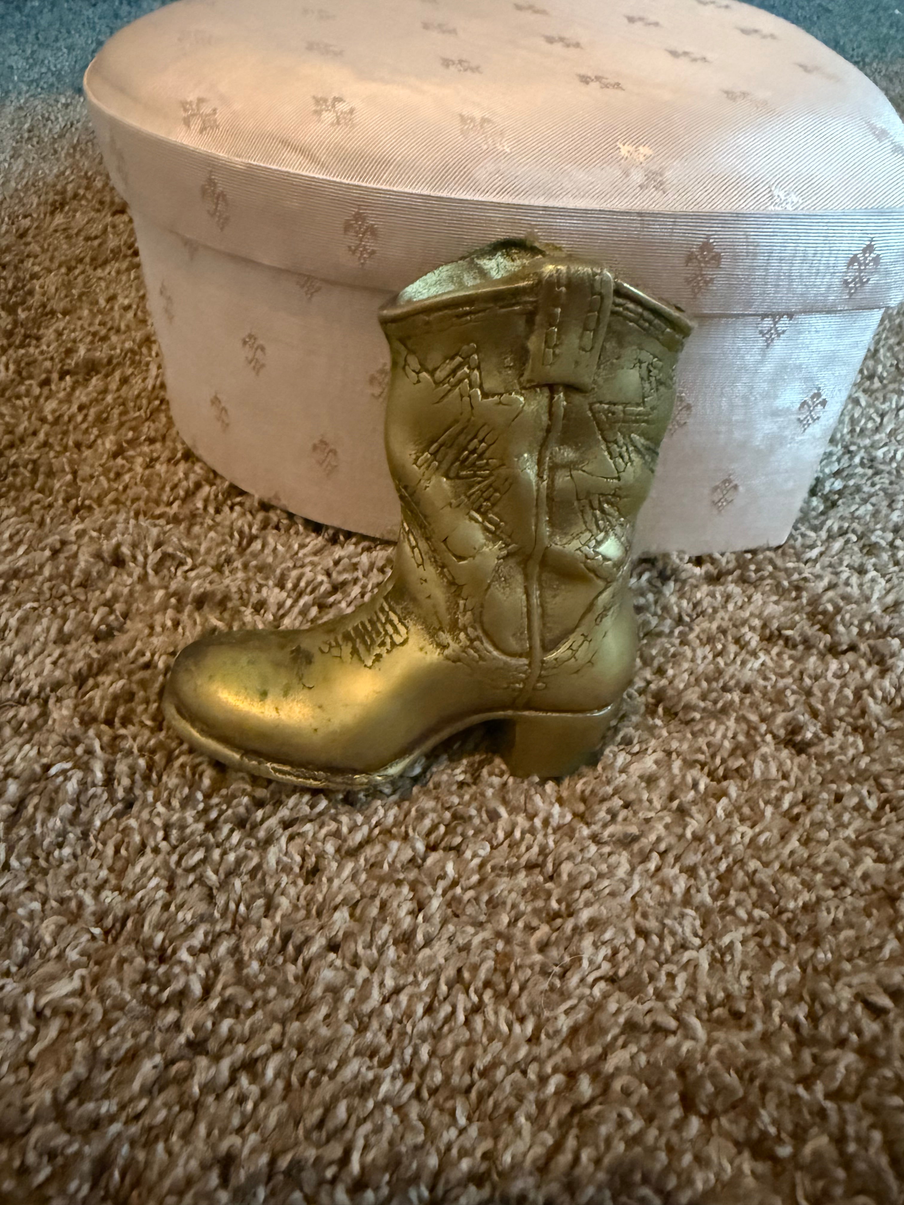 Antique Brass Boot
