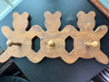Vintage Teddy Bear Wooden Hanging Shelf