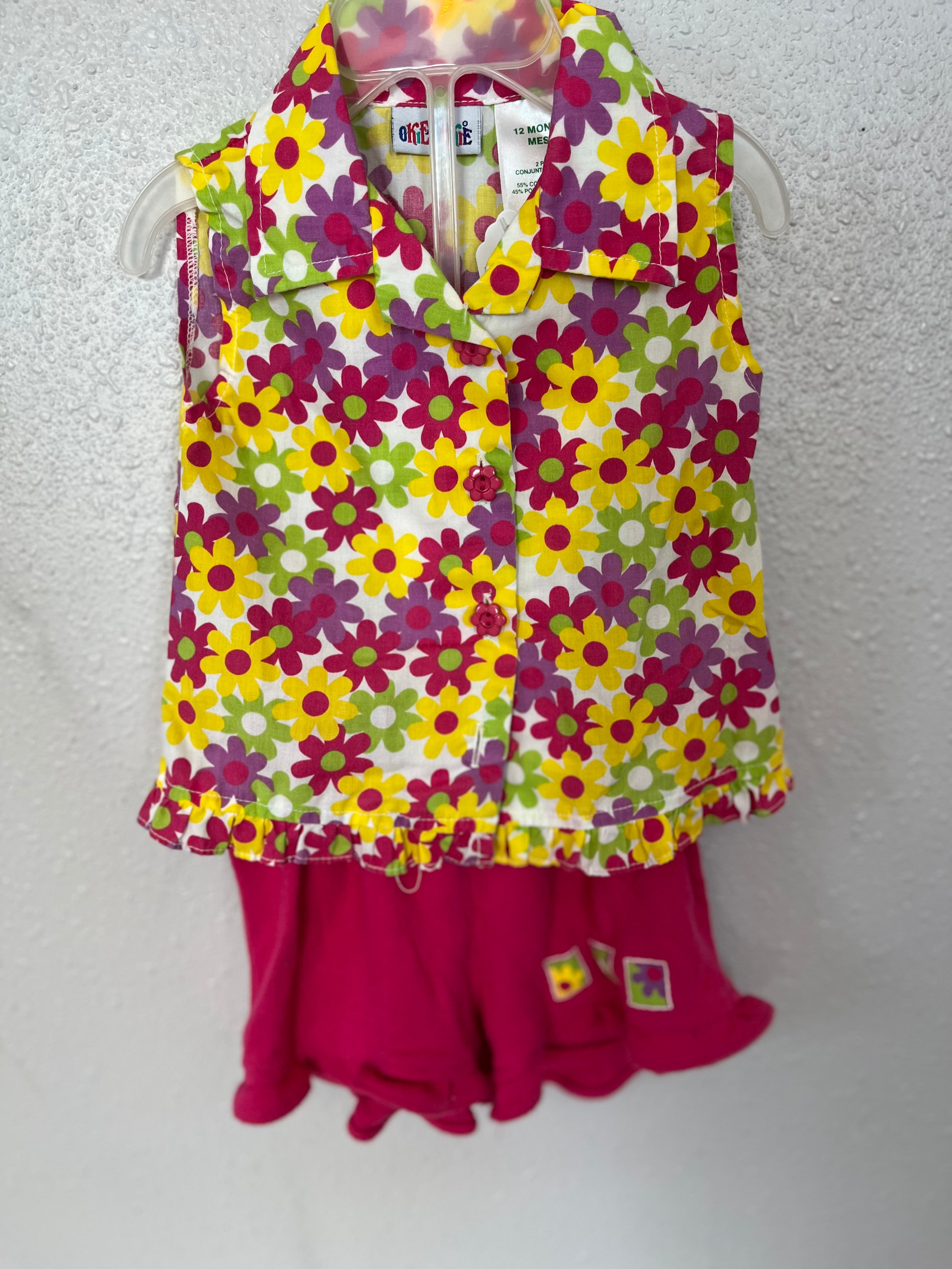 Vintage Okie Dokie Floral Set