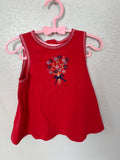 Vintage Gymboree Floral Red Tank