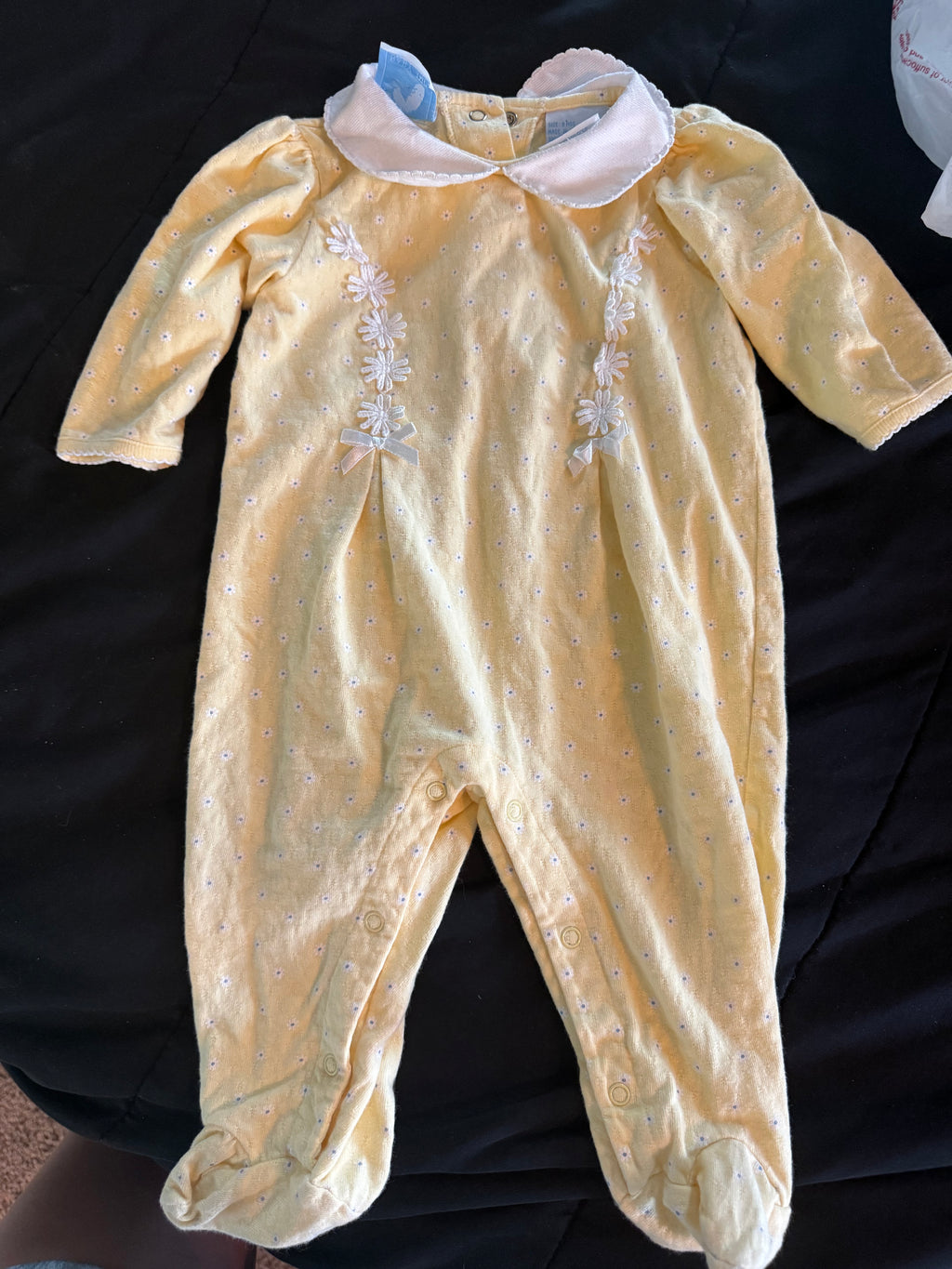 Vintage Yellow Daisy Sleeper/Jumper